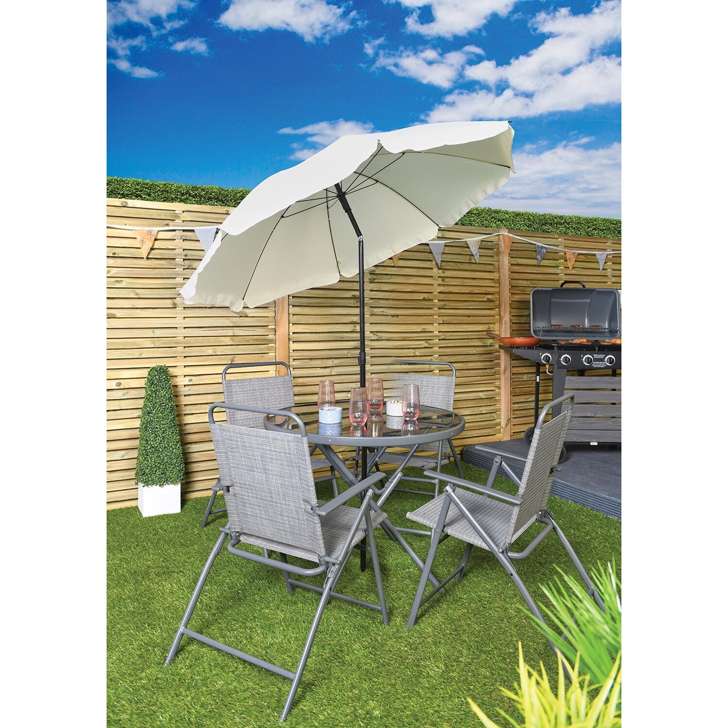 Single Beach Parasol 1.8m in Assorted Styles Image 8