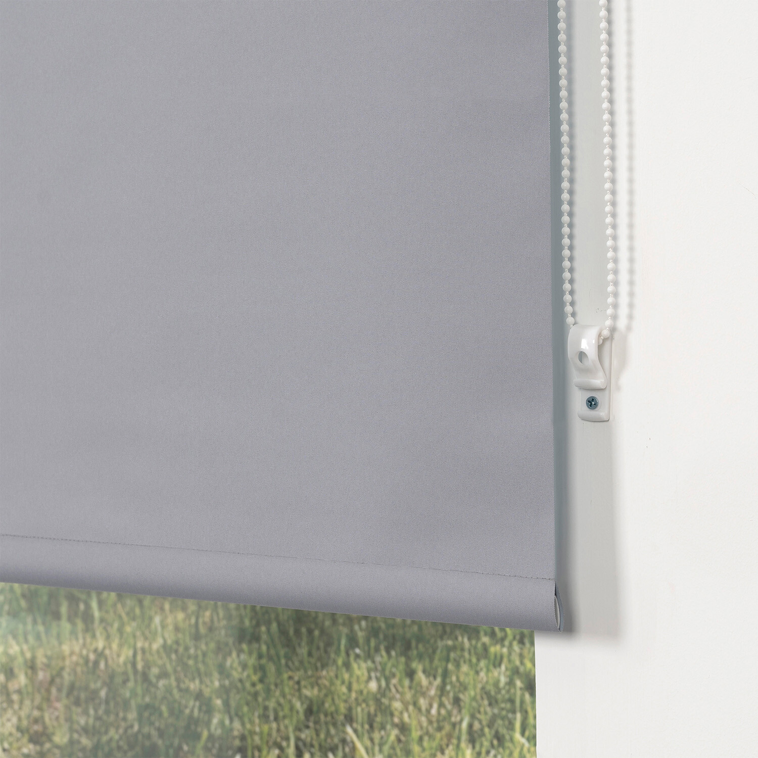 Divante Plain Blackout Roller Blind - Cloud Grey / 90cm Image 3