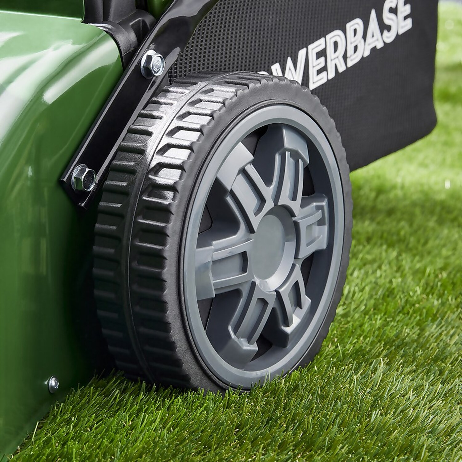 Powerbase 132cc 41cm Petrol Lawn Mower - Green Image 4
