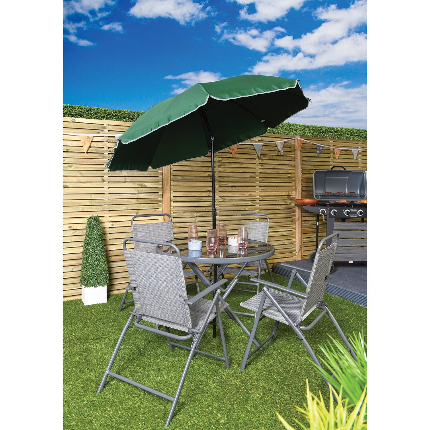 Single Beach Parasol 1.8m in Assorted Styles Image 2