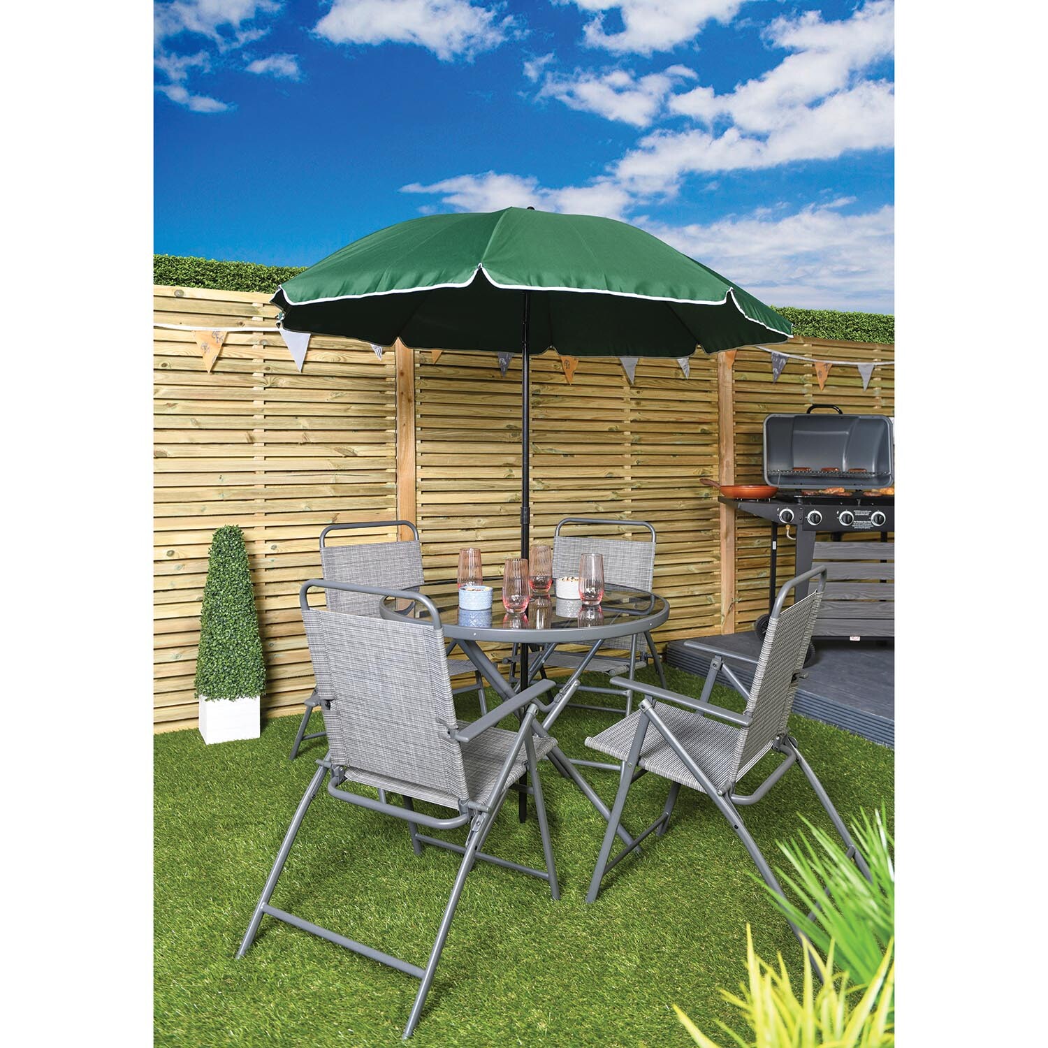 Single Beach Parasol 1.8m in Assorted Styles Image 10