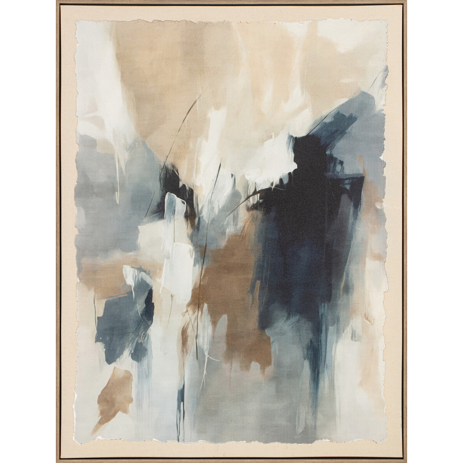 Hand Finished Misty Abstract Canvas Image 3