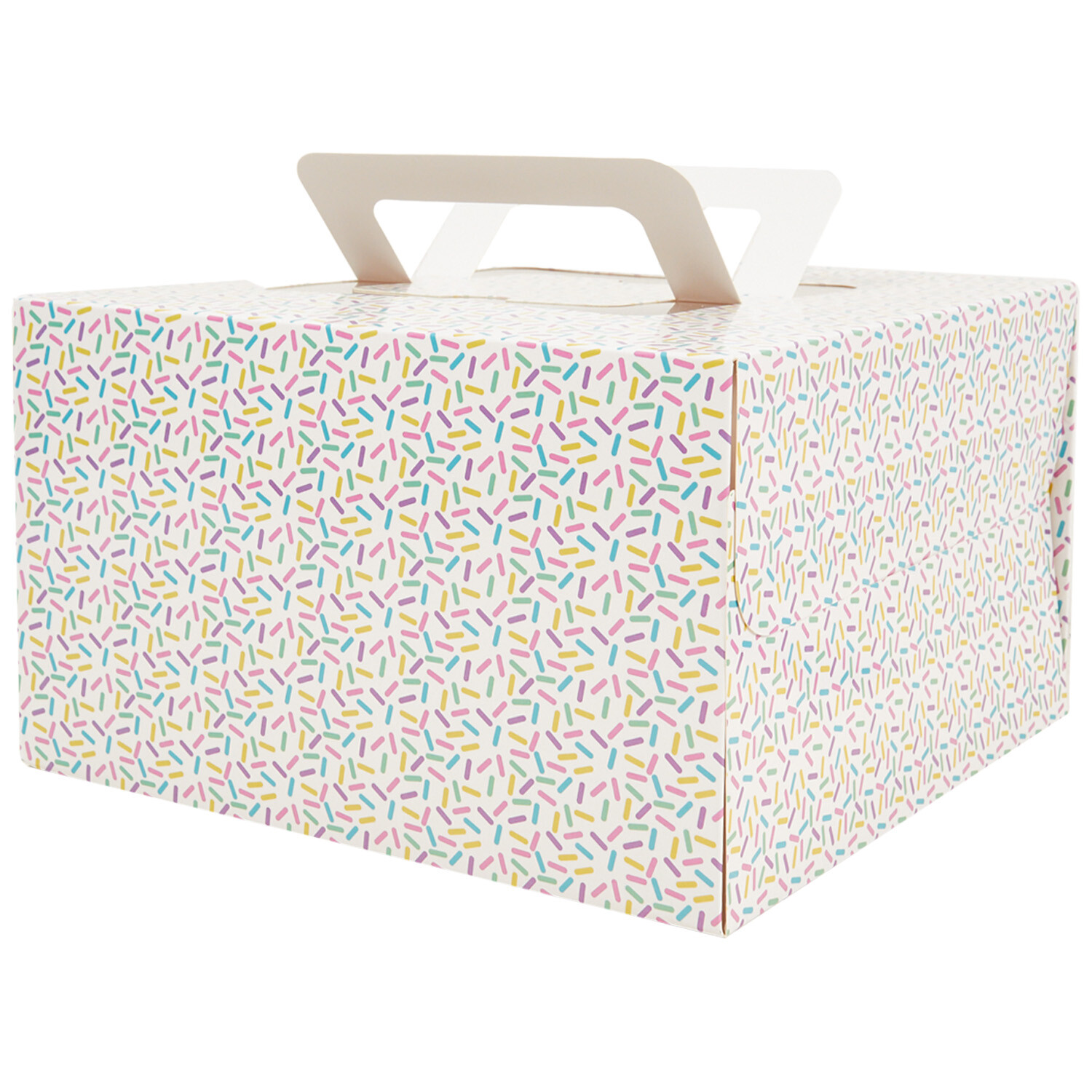 Pack of 2 Sprinkles Cake Box 25cm - Multicolour Image 3