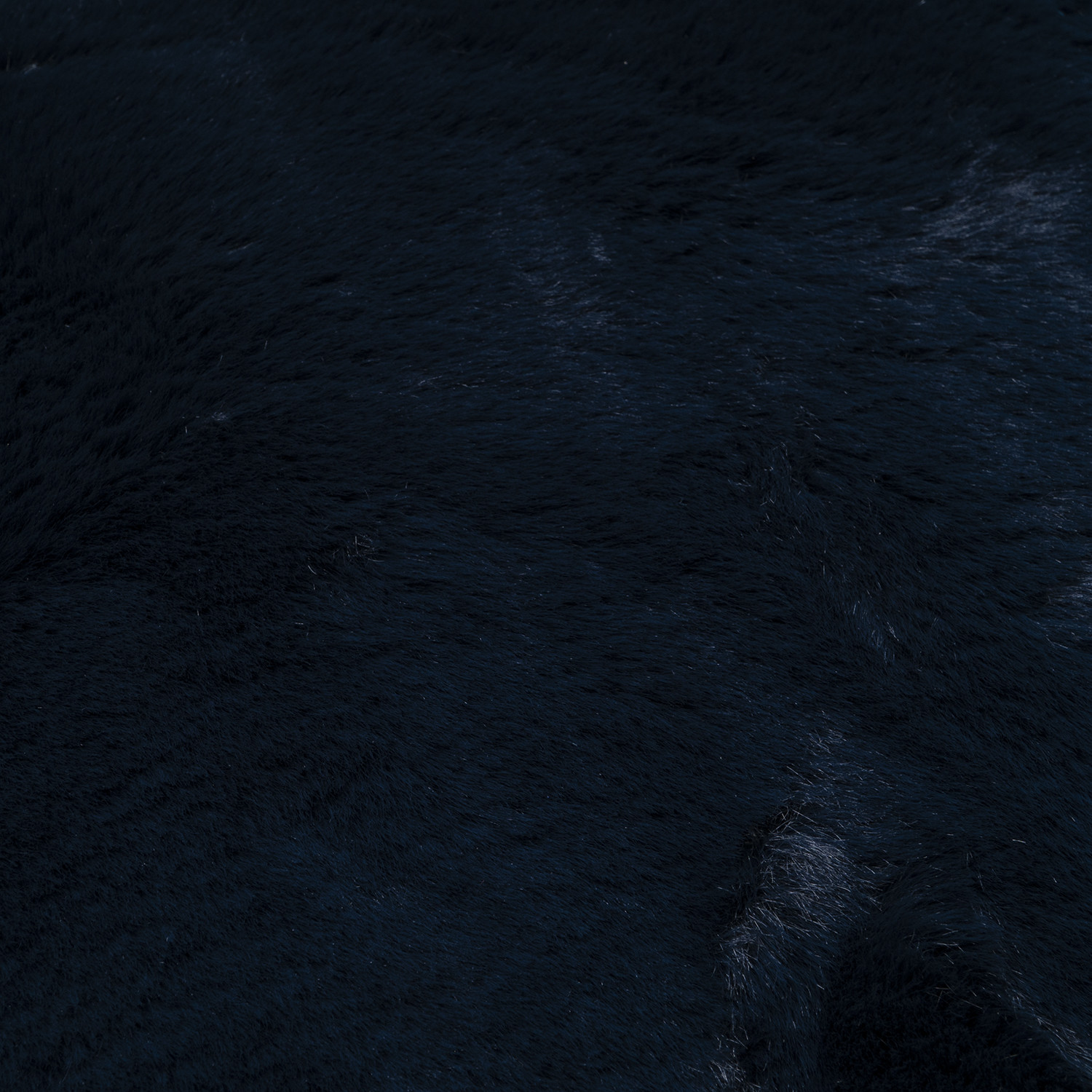 Divante Navy Rabbit Faux Fur Cushion 55cm Image 2