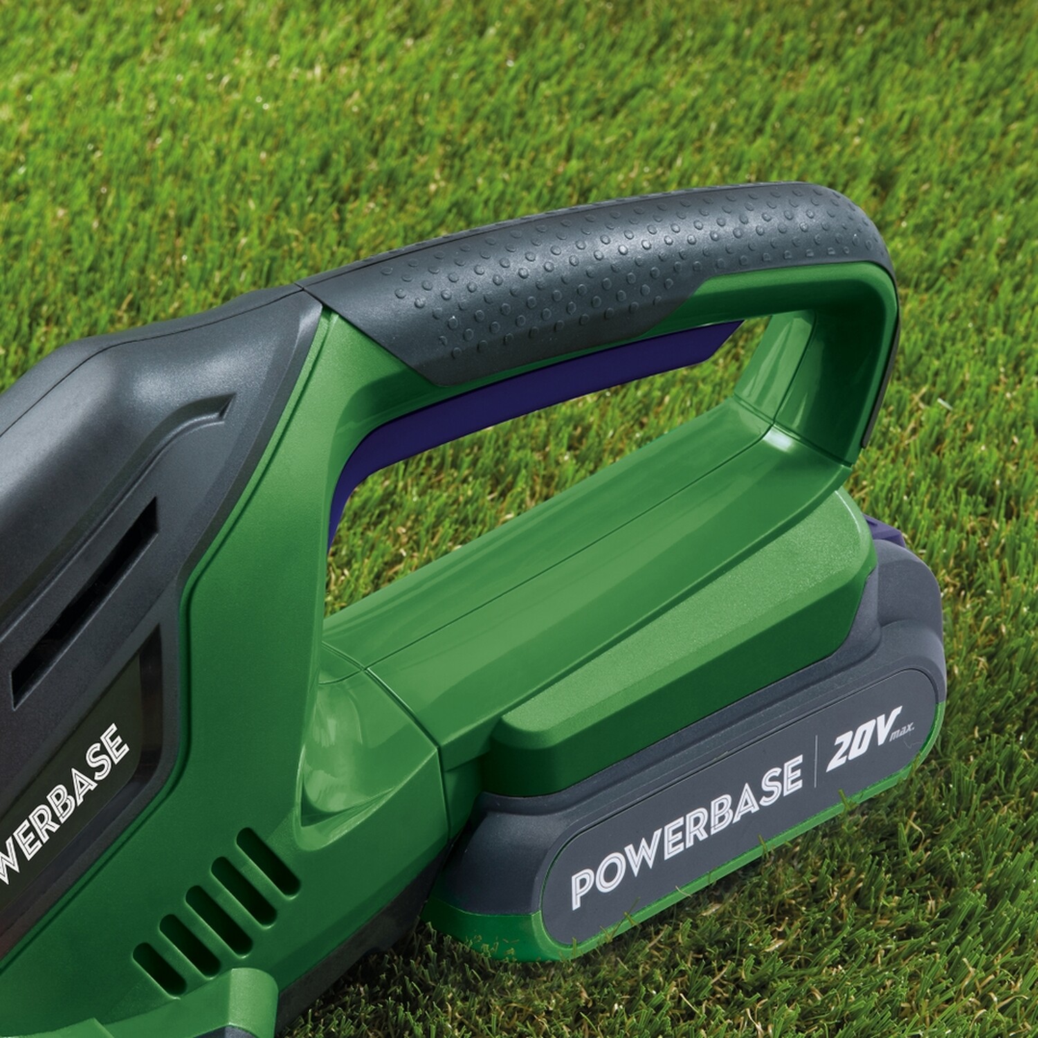 Powerbase Cordless Pole Hedge Trimmer 20V - Green Image 3