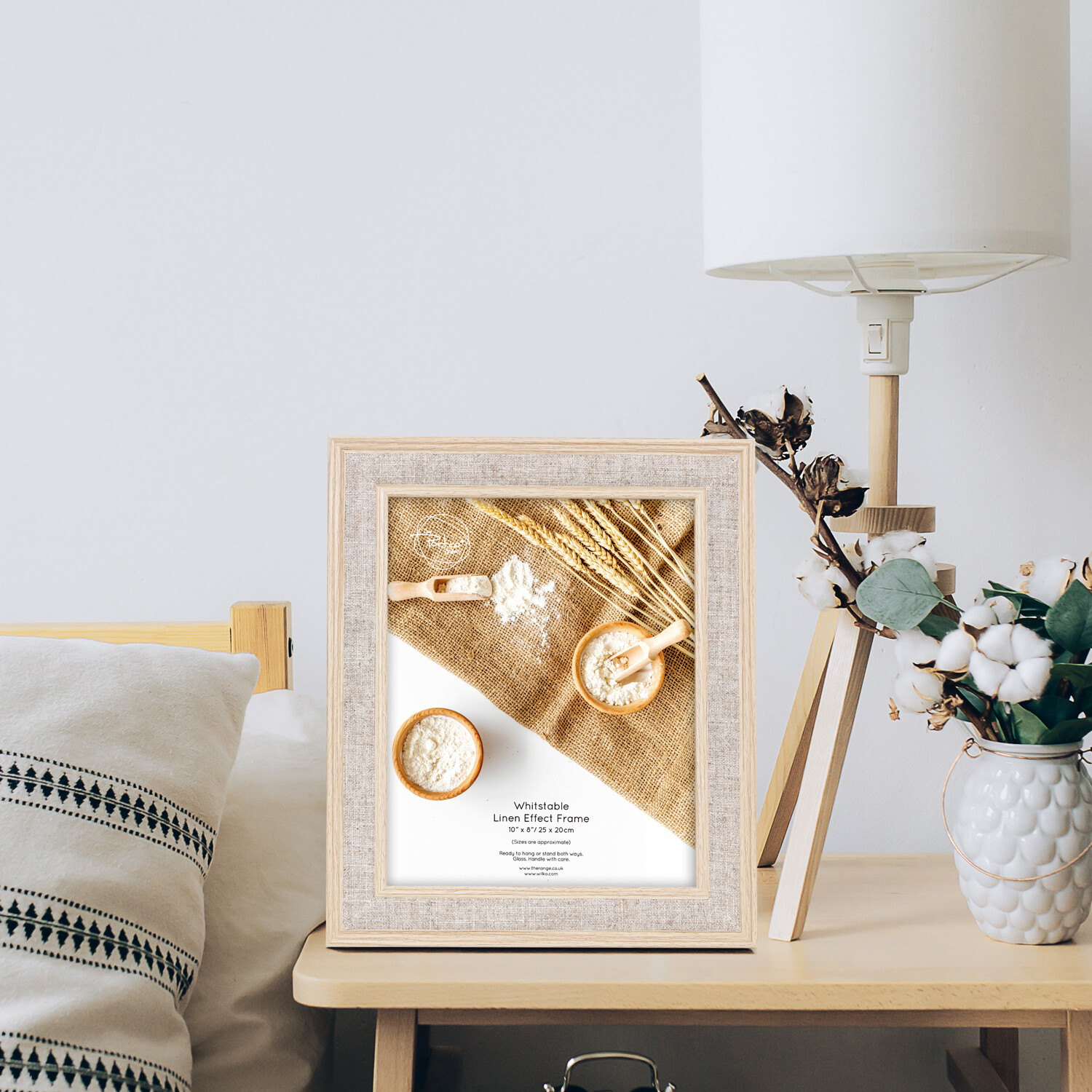 Whitstable Linen Effect Frame - Brown / 8 x 10 inch Image 4