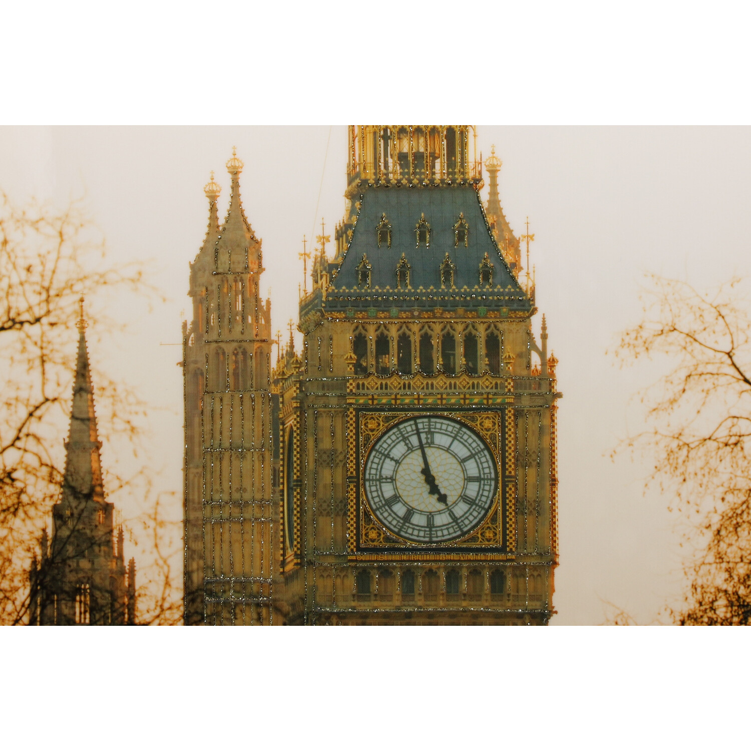 City Landmarks Glossy Framed Art Image 2