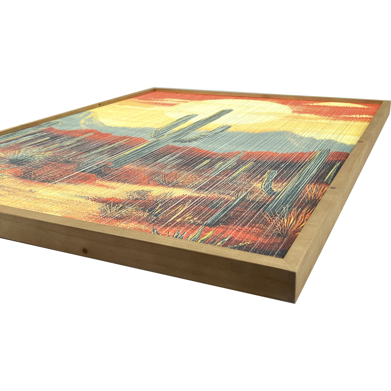 Wild West Sunset Woven Wall Art Image 4