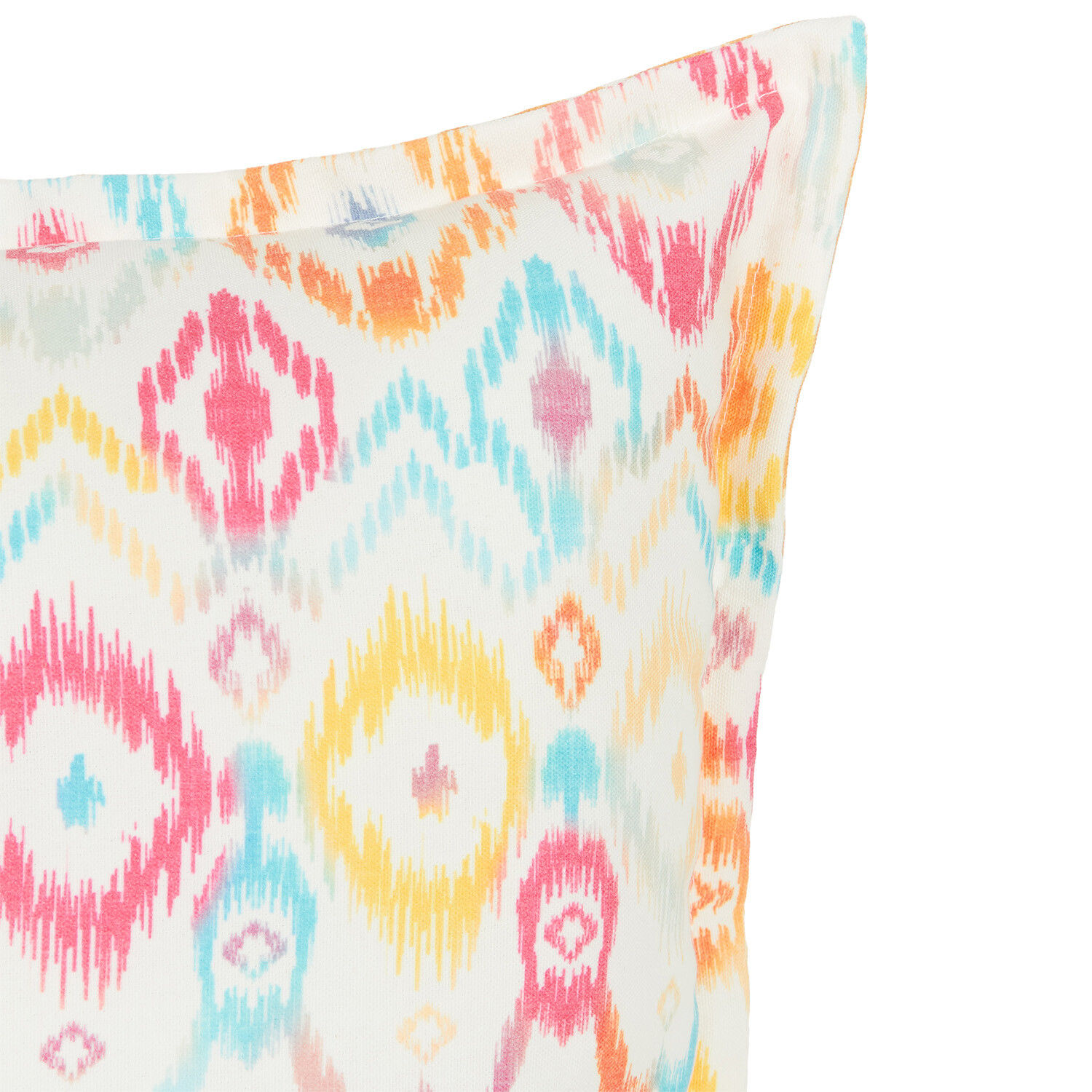 Ikat Brights Reversible Cushion - Multicolour Image 3