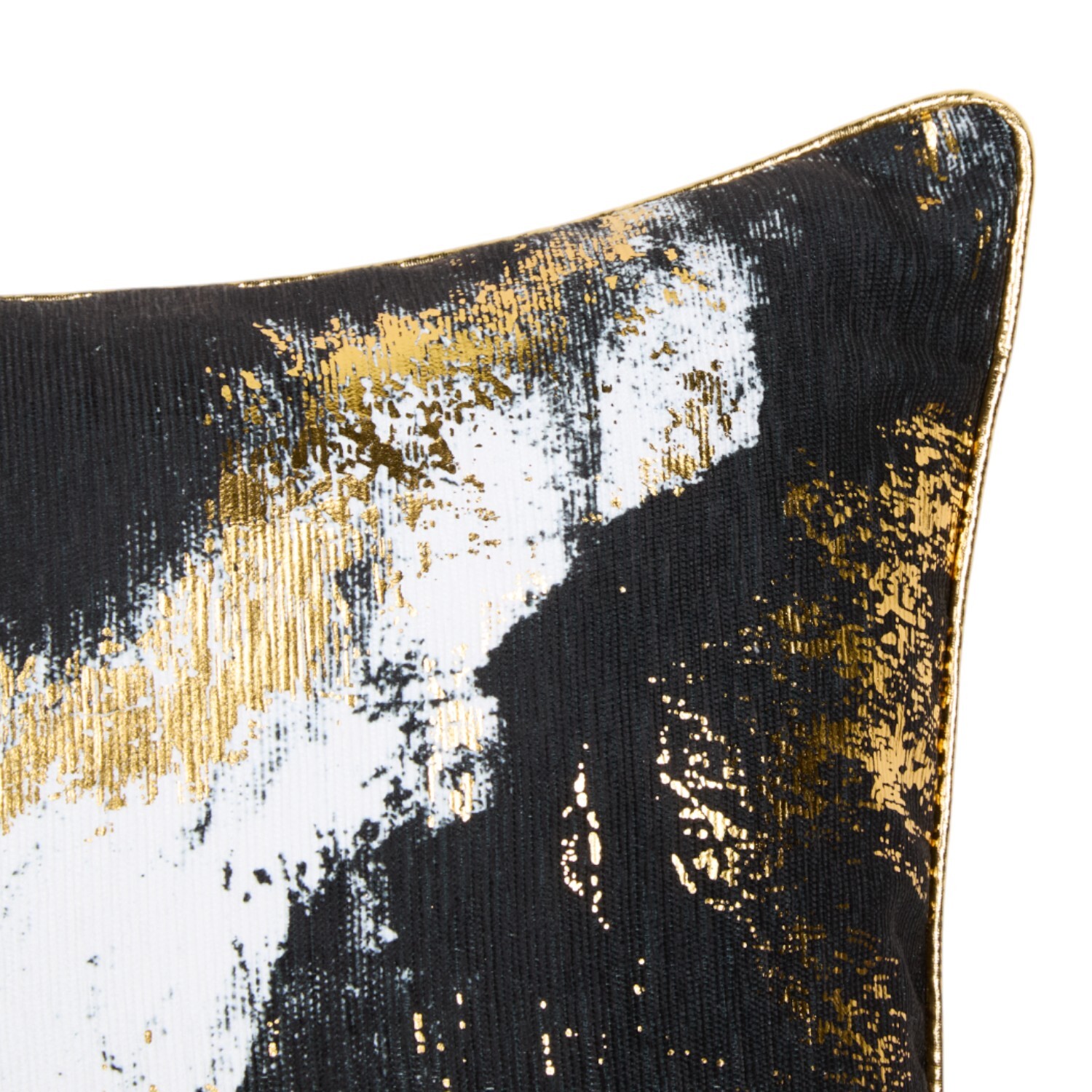 Octavia Abstract Square Cushion Black Image 4