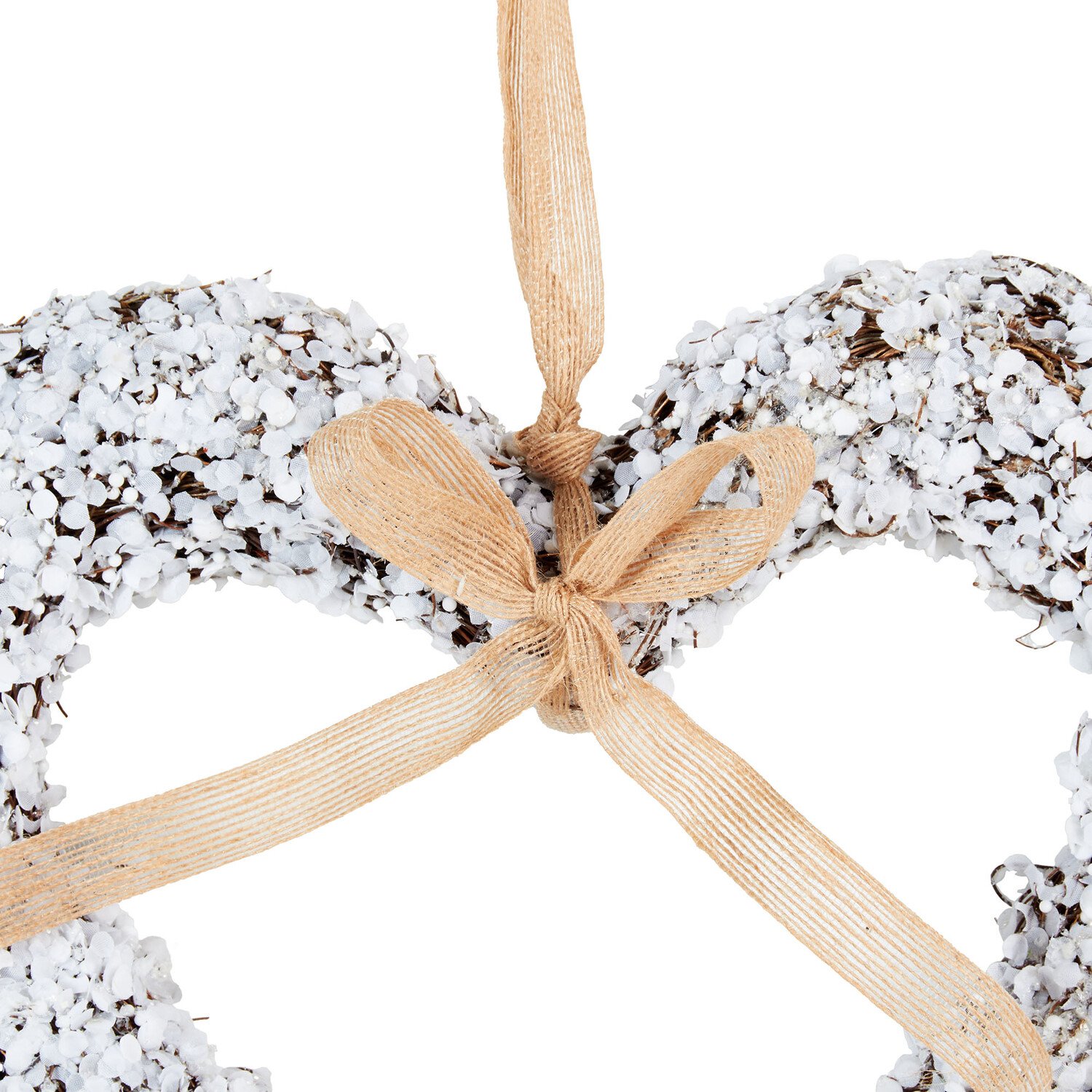 Frosted Wreath - Natural & White Image 3