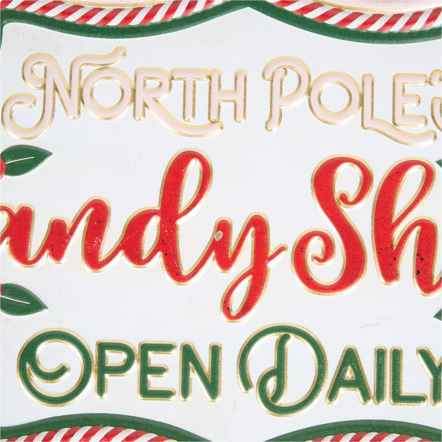 Candy Shop Hanging Wall Art Red and White Image 6