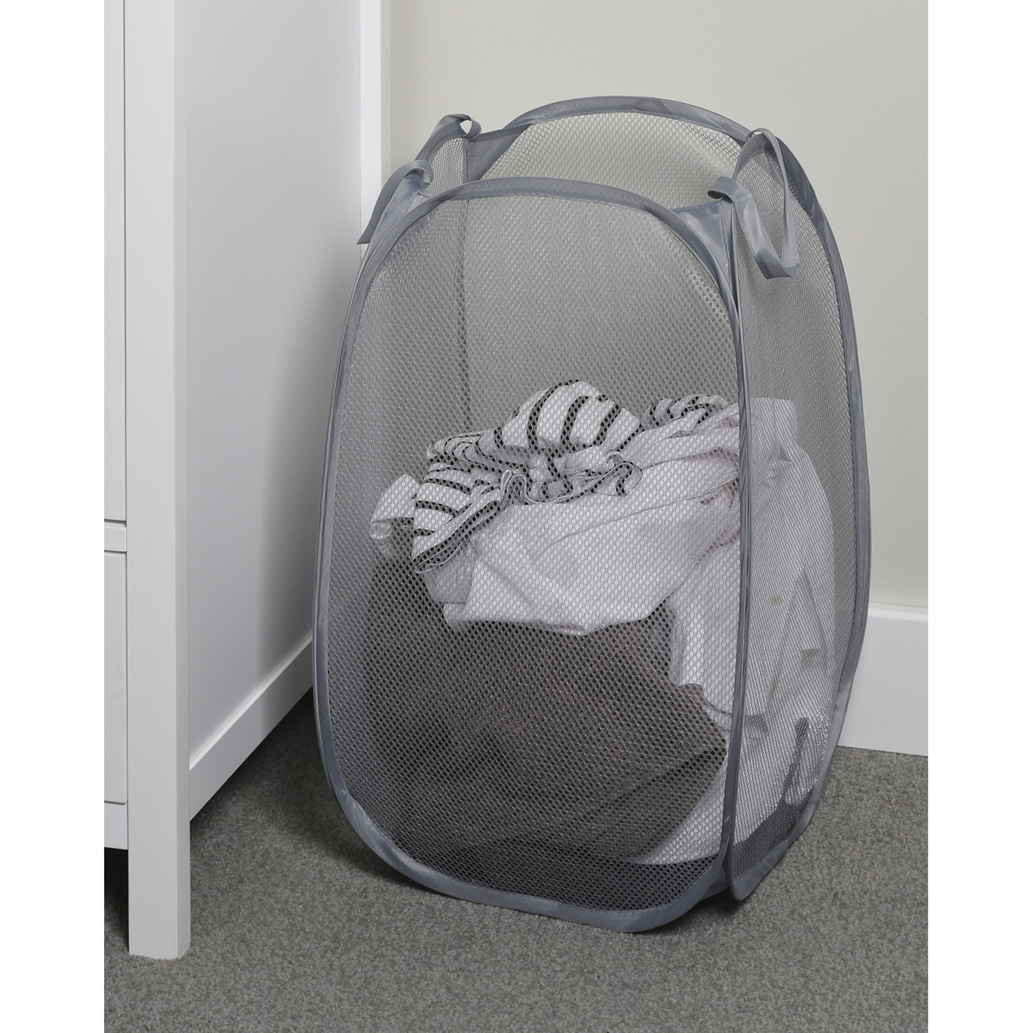 Pop Up Foldable Mesh Laundry Basket Image 2