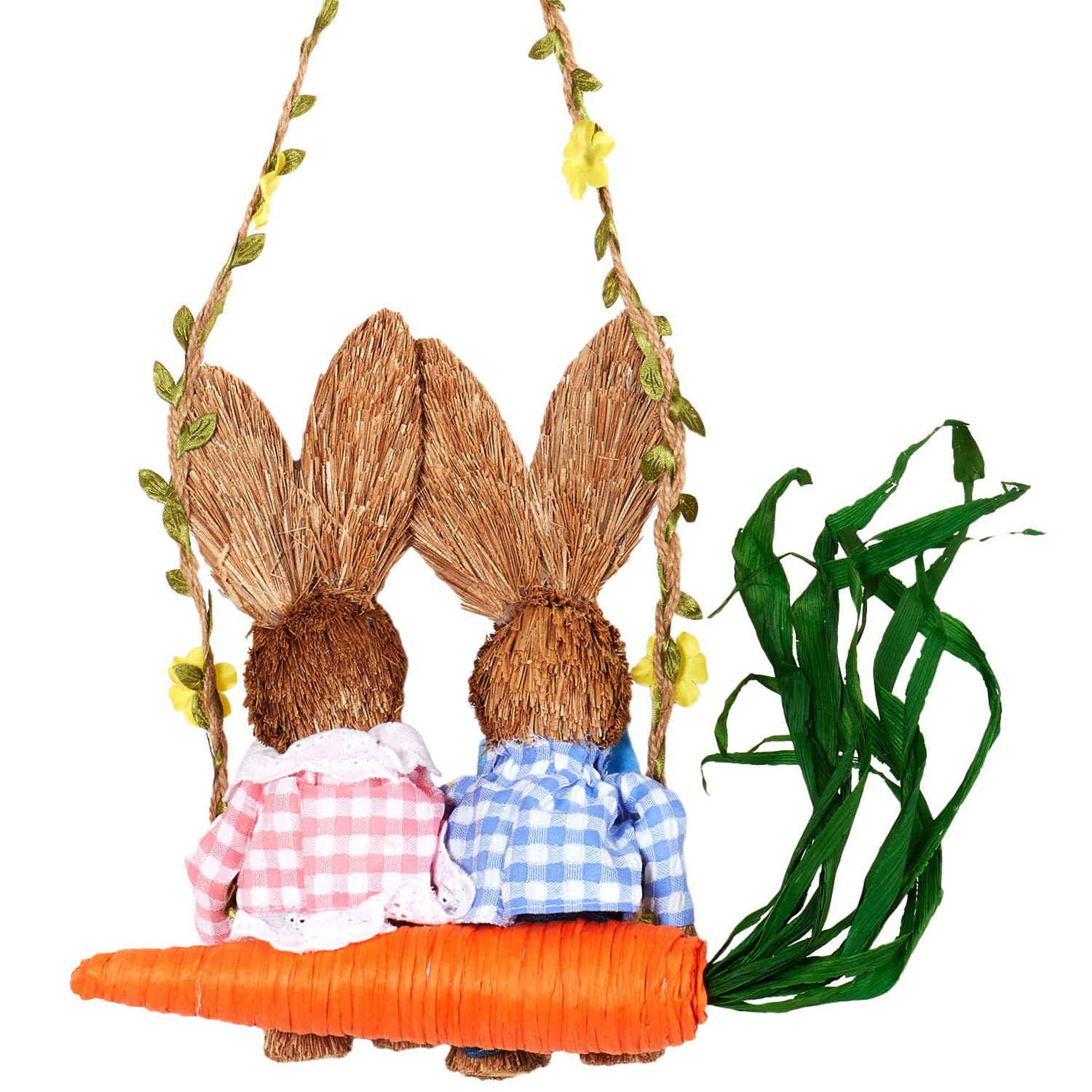 Bunnies on Swing Hanging - Natural Image 4