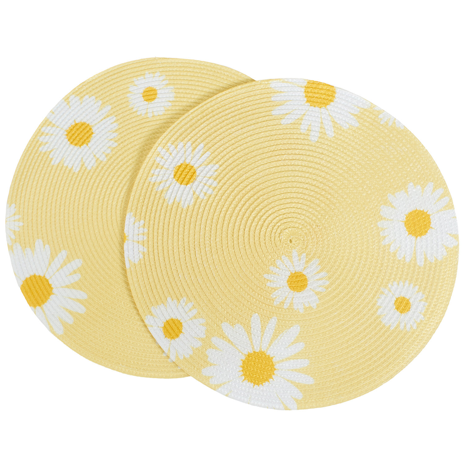 Pack of 2 Daisy Placemats - Yellow and White Image 3