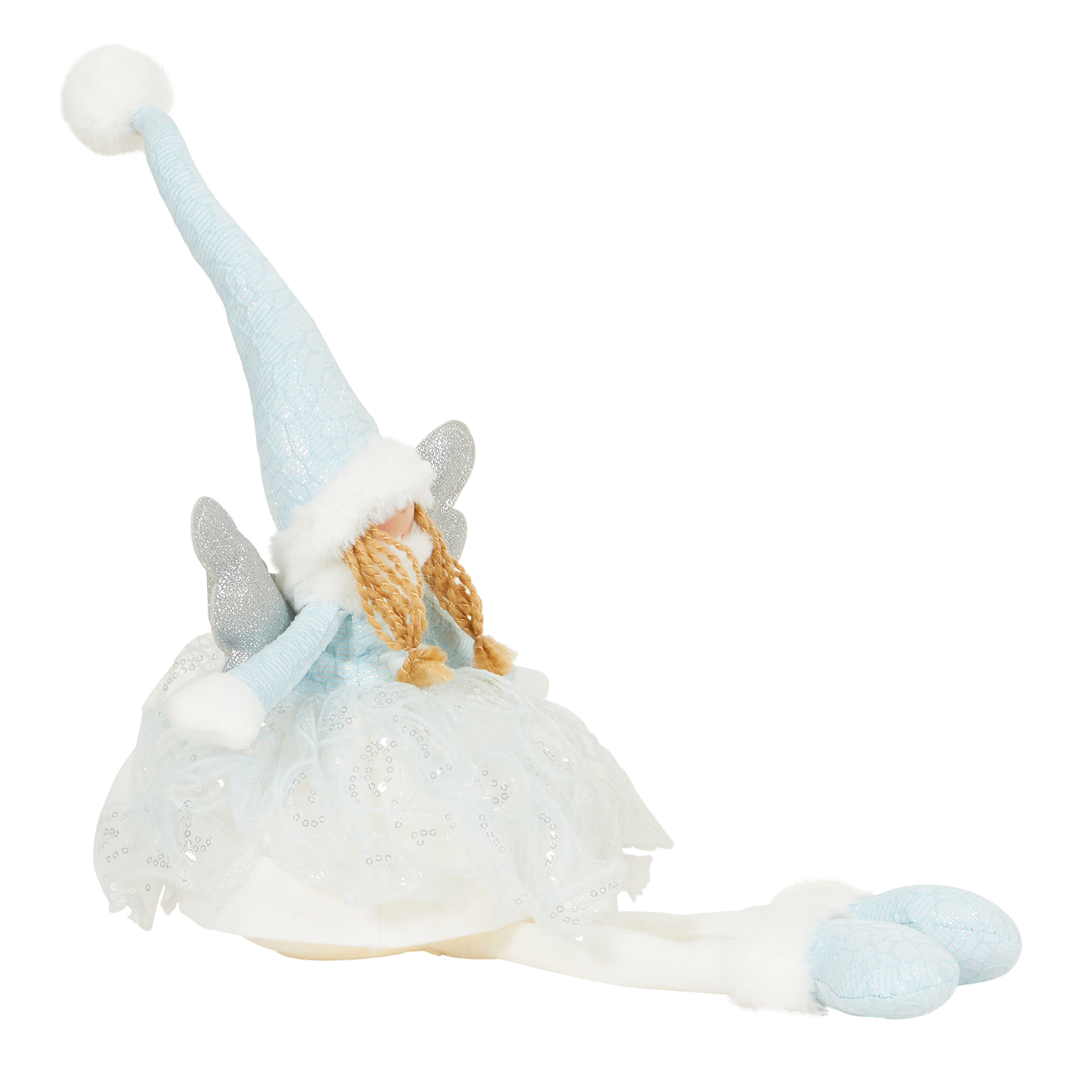 Snowy LED Sitting Fairy - Blue Image 4