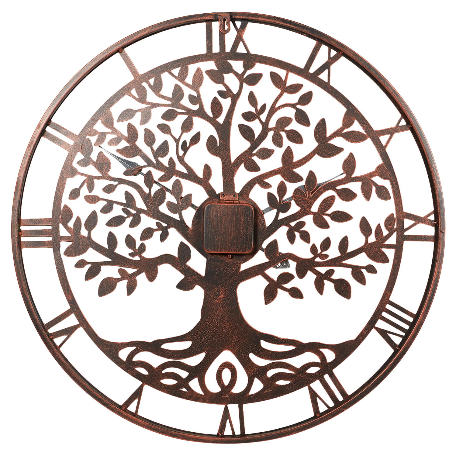 Outside In Tree Of Life Clock - Brown Image 2
