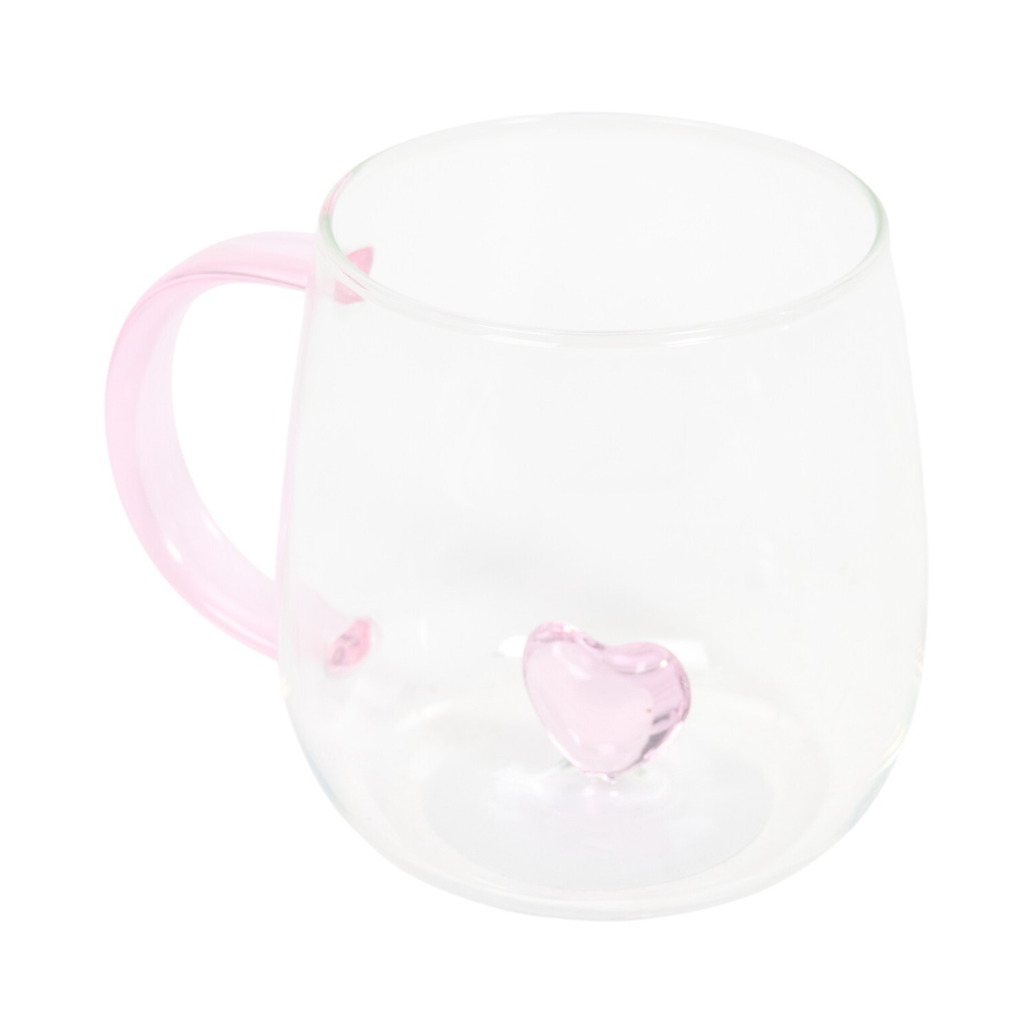 3D Heart or Cherry Glass Mug Image 9