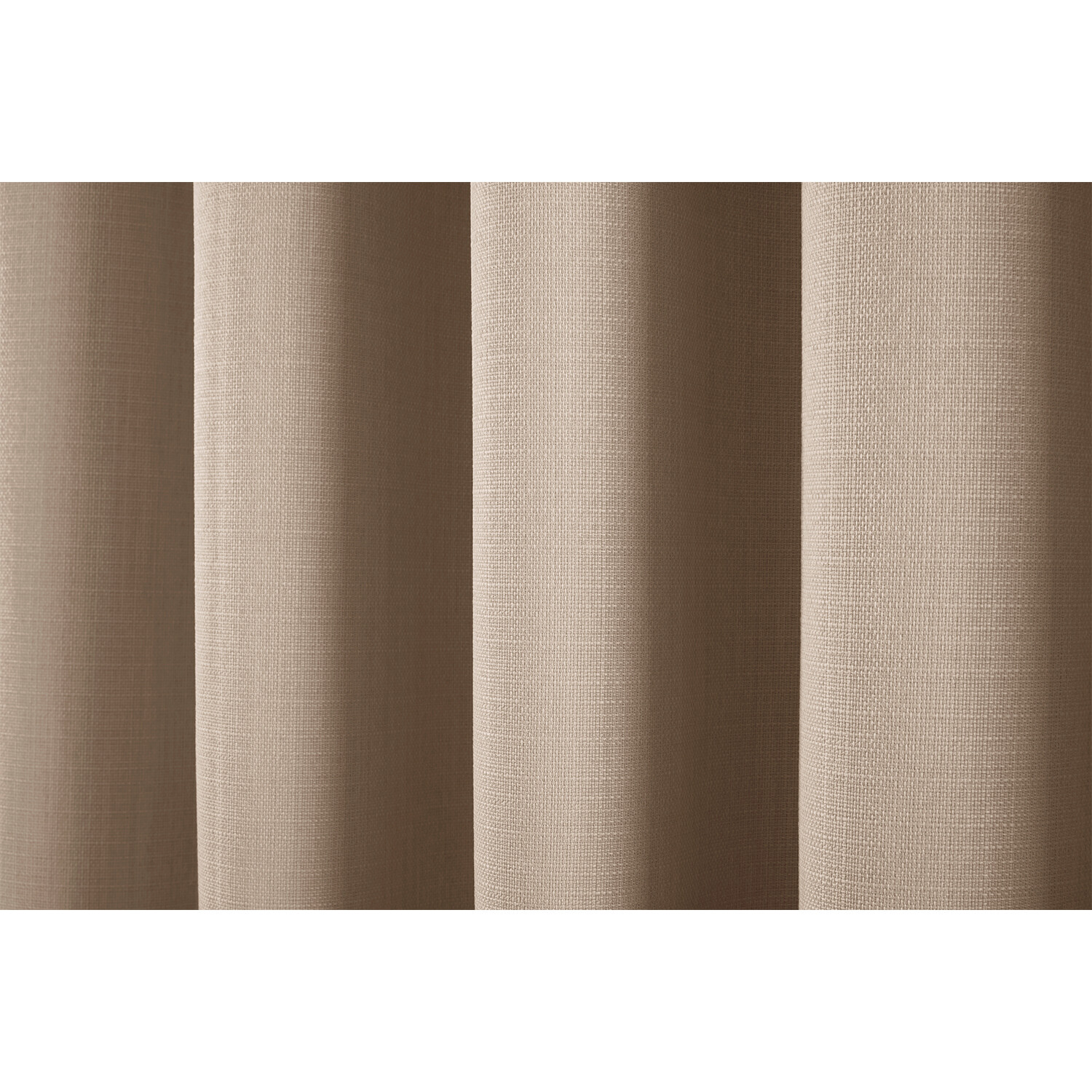 Divante Hoxton Natural Blackout Eyelet Curtains 168 x 137cm Image 4