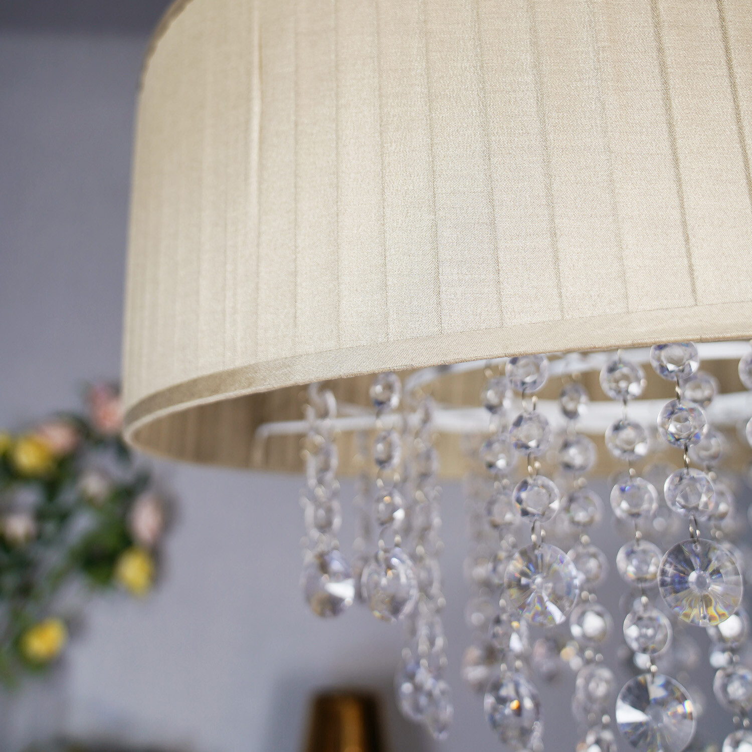 Sophia XL Jewel Droplet Shade - Neutral and Clear Image 4