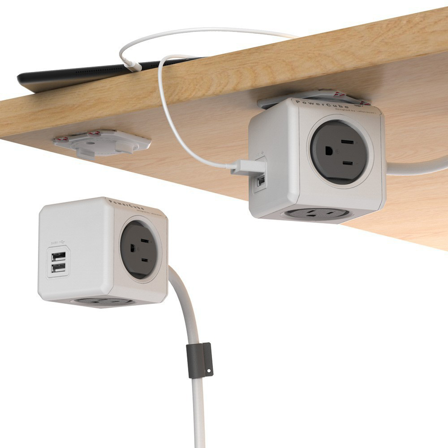 Allocacoc Powercube 1.5m Extension with Dual USB Ports Image 7