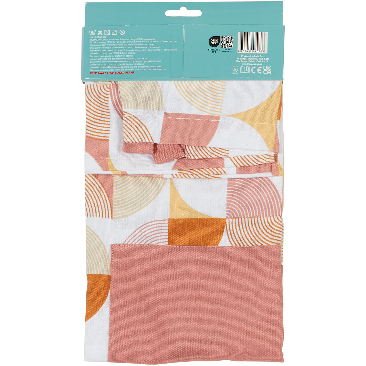 My Home Pink Geo Print Apron - Pink Image 2