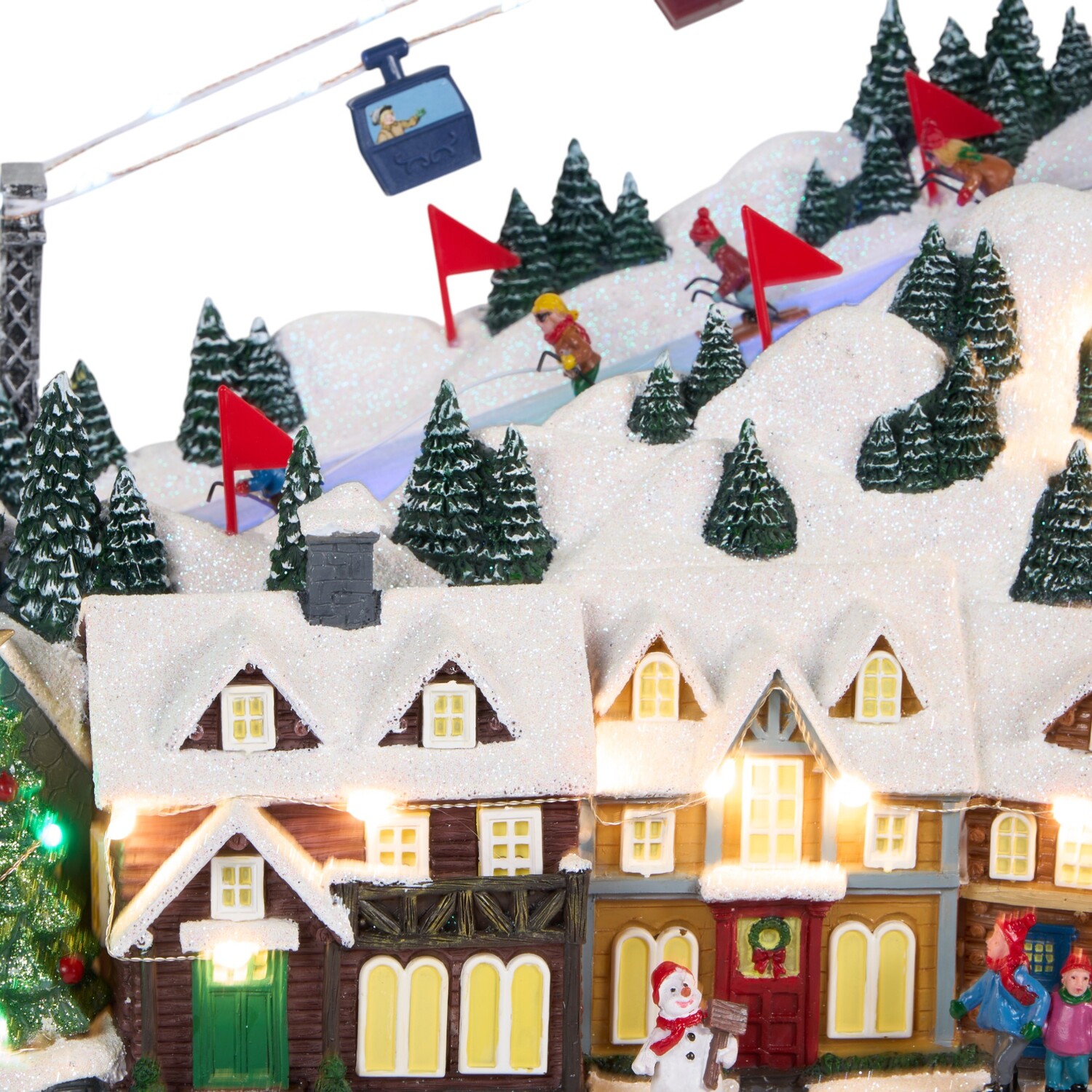 Christmas Ski Slope SceneWhite Image 4