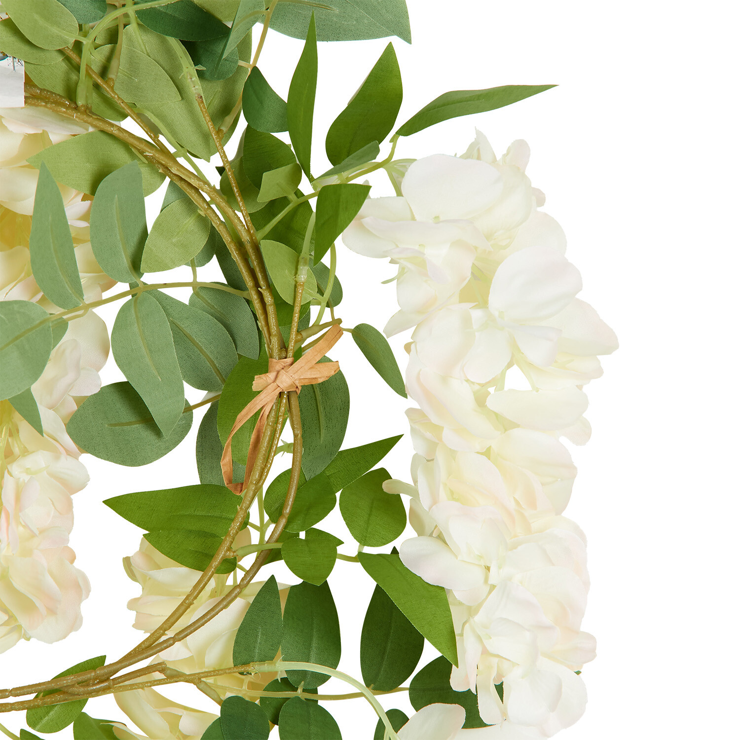 Wisteria Blossom Garland 1.5m - White or Vintage Off White Image 5