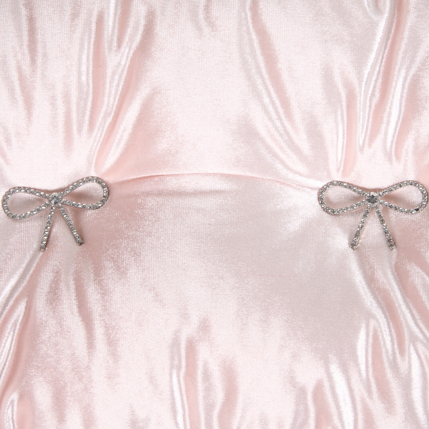 Bow Embellished Cushion Pink Image 4