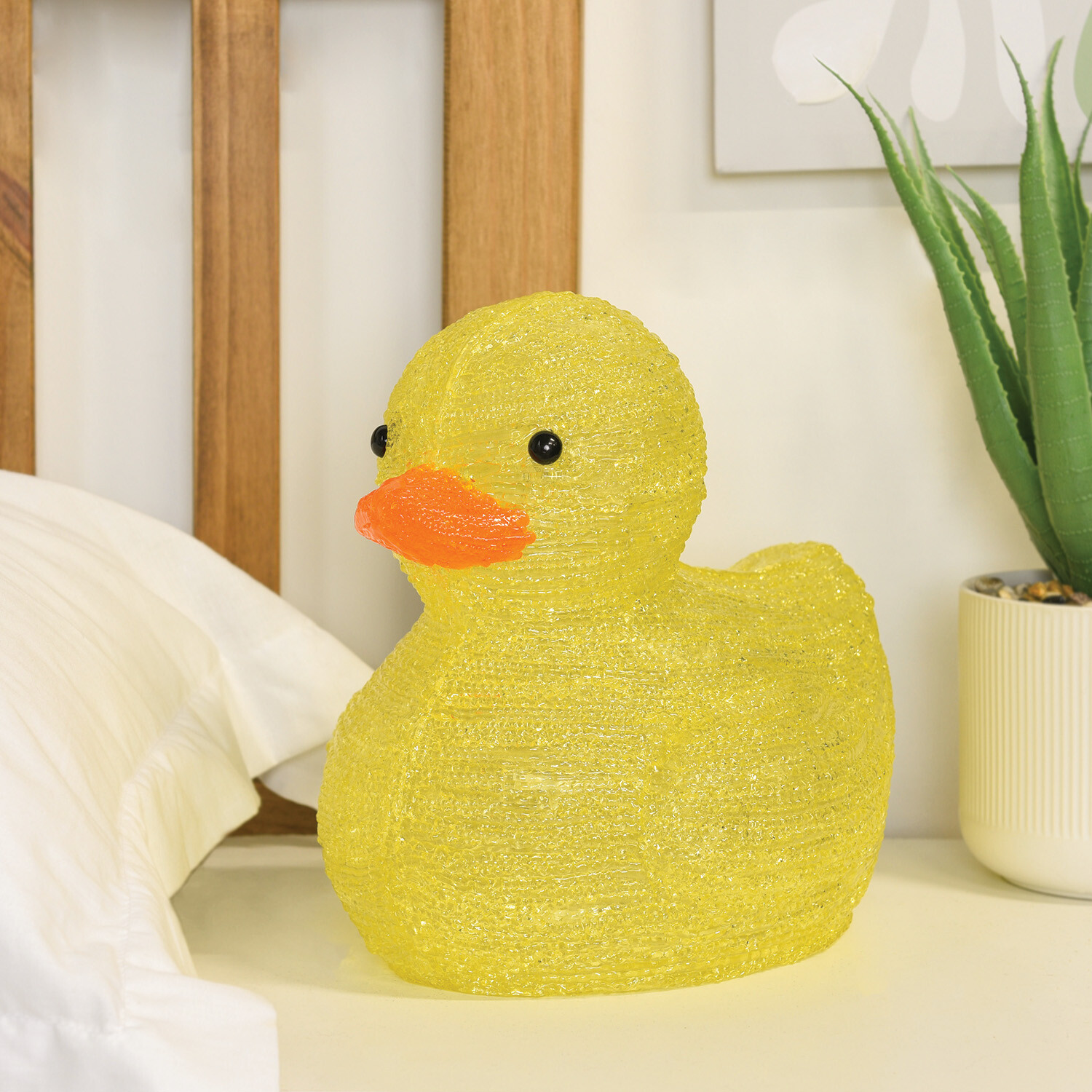 Duck Acrylic Light Yellow and Orange Image 3