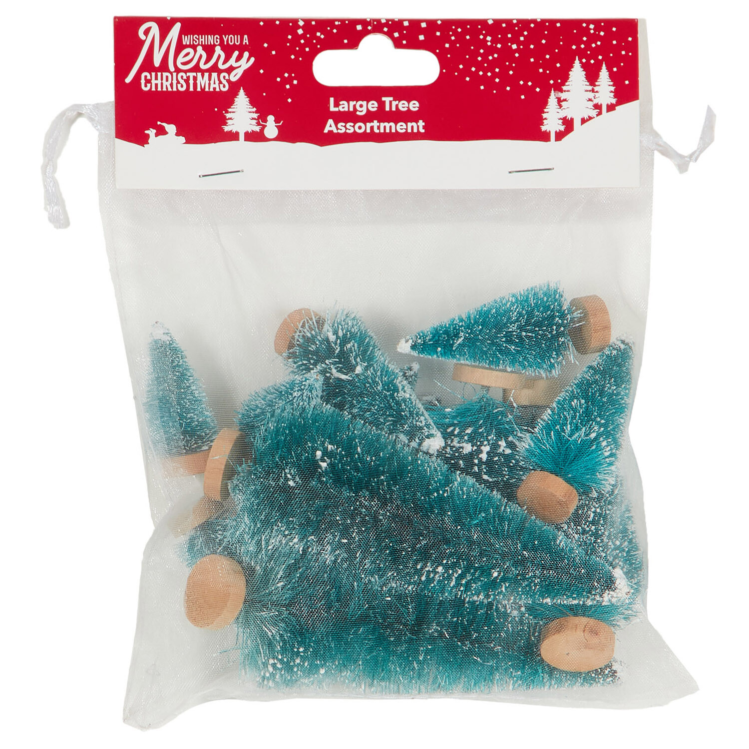 Pack of 15 Large Craft Trees - Teal Image 1