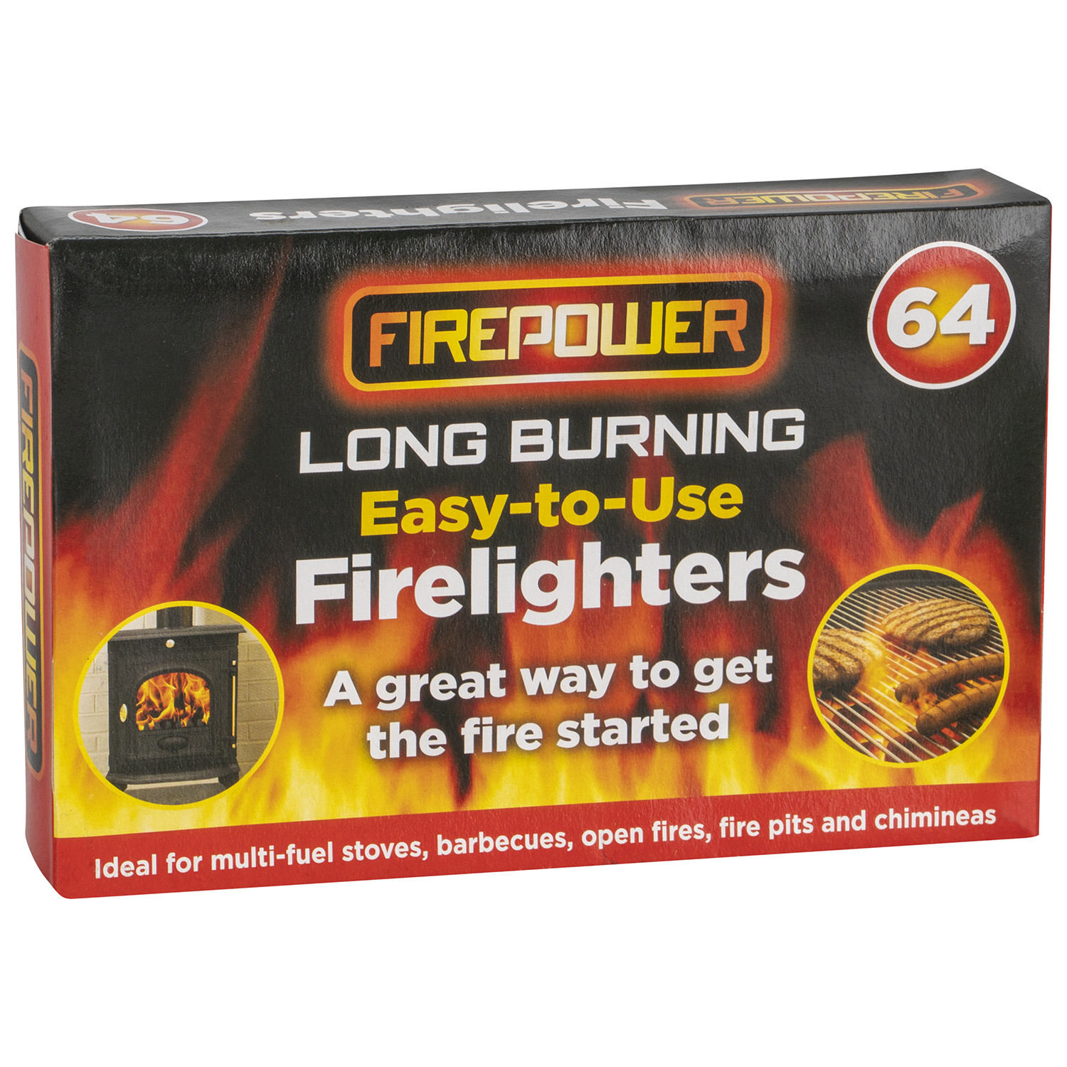 White Firelights 64 Pack Image