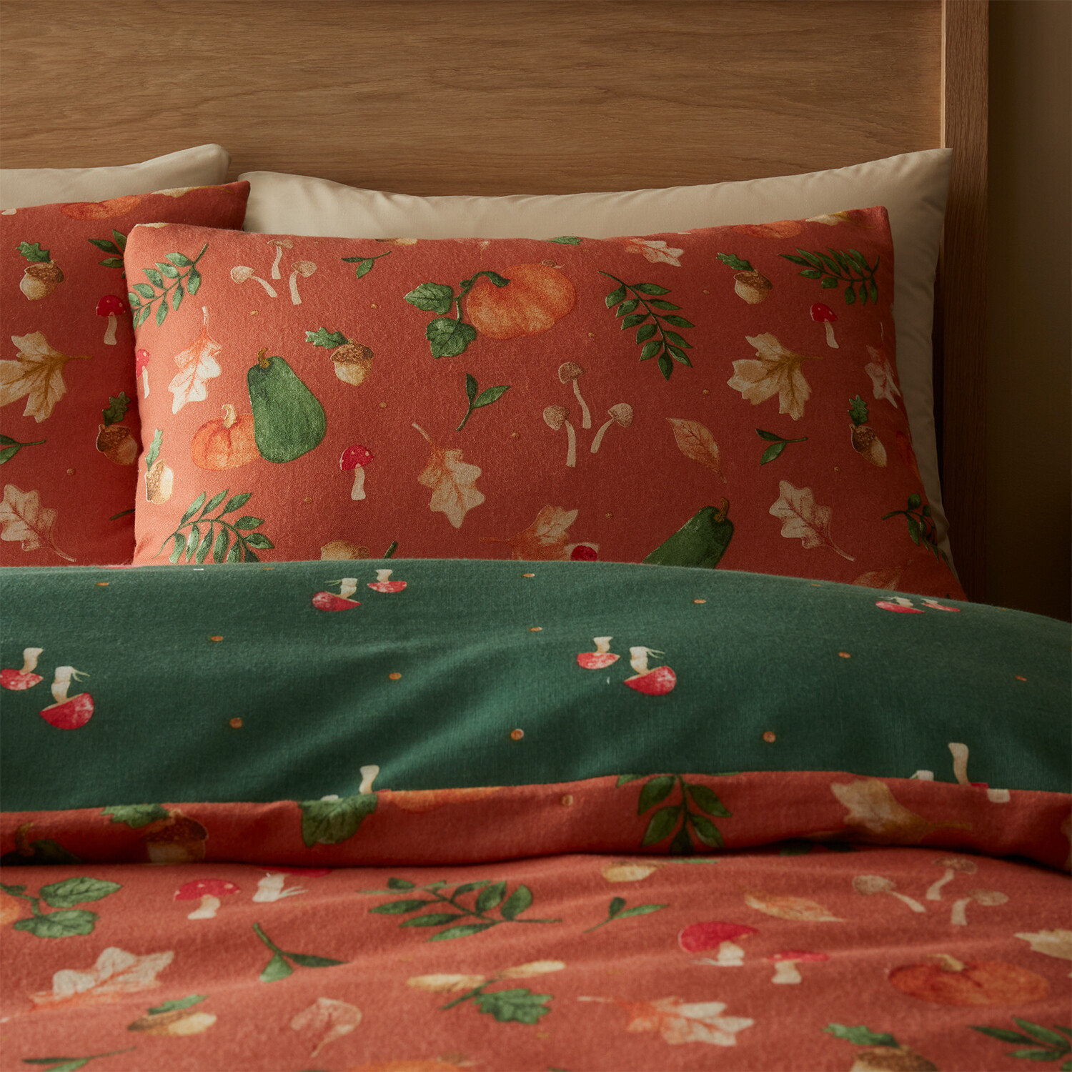 Pumpkin Harvest Duvet Set Rust King Image 3