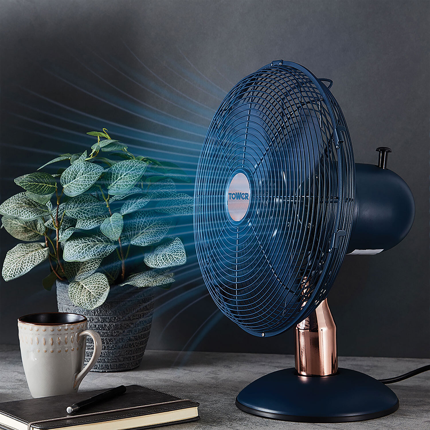 Tower Cavaletto Desk Fan 12 inch Image 7