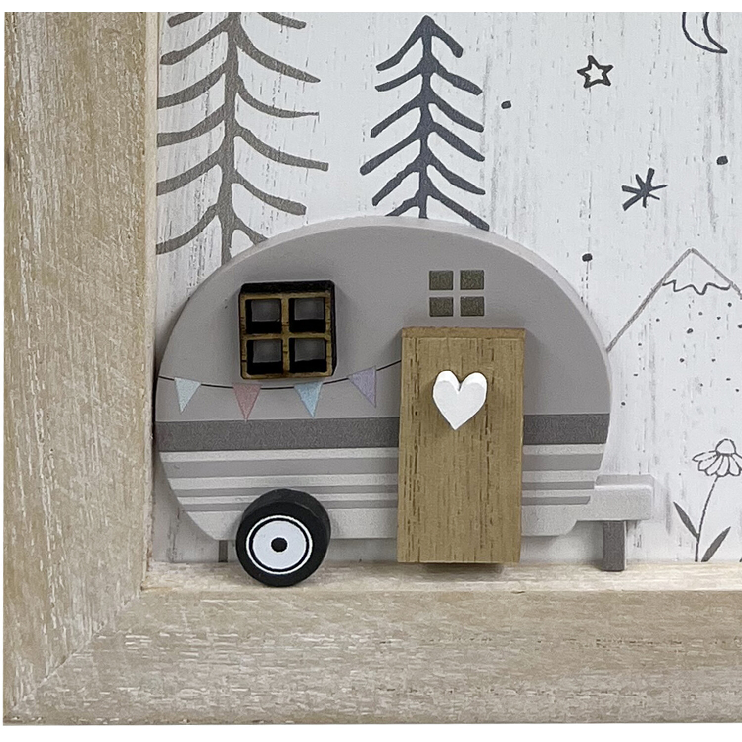 Caravan Slogan Hanging Sign - Natural Image 3