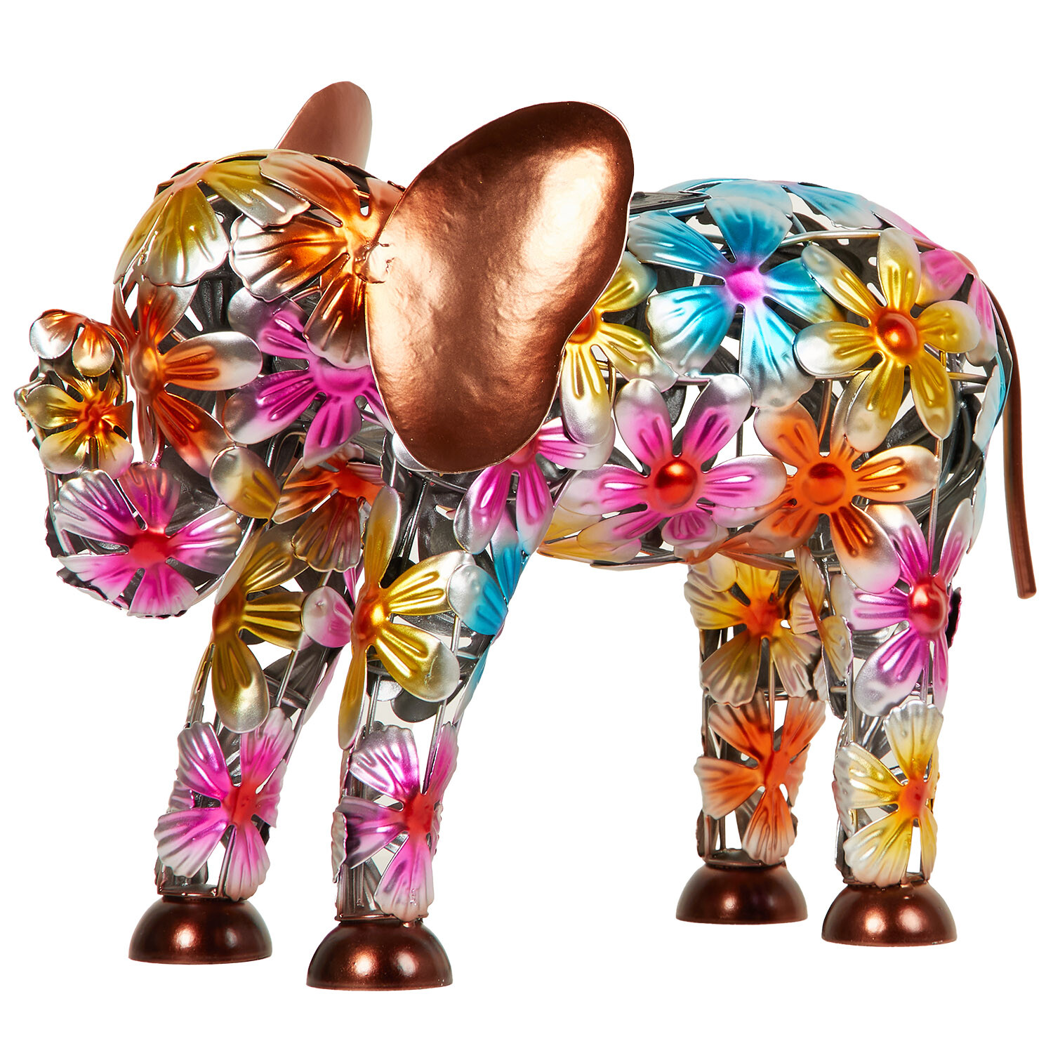 Solar Flower Elephant Decor - Multicolour Image 5