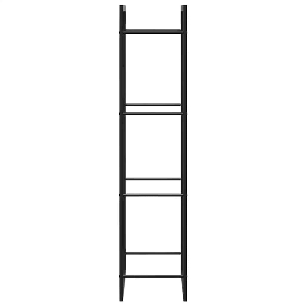 Walplus Matt Black Tall Firewood Rack 132 x 50 x 28cm Image 6