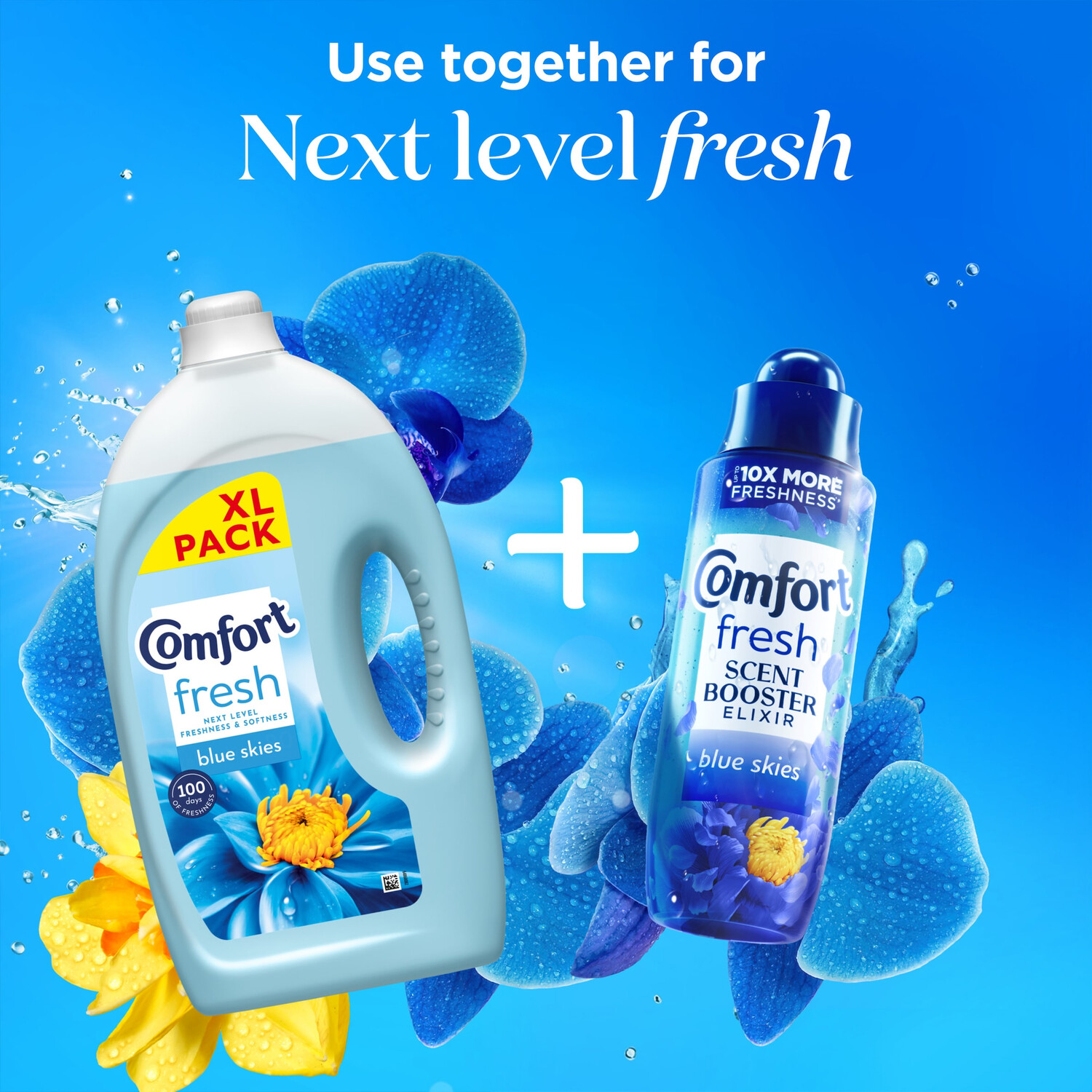 Comfort Fresh Fabric Conditioner Blue Skies 80 Image 4