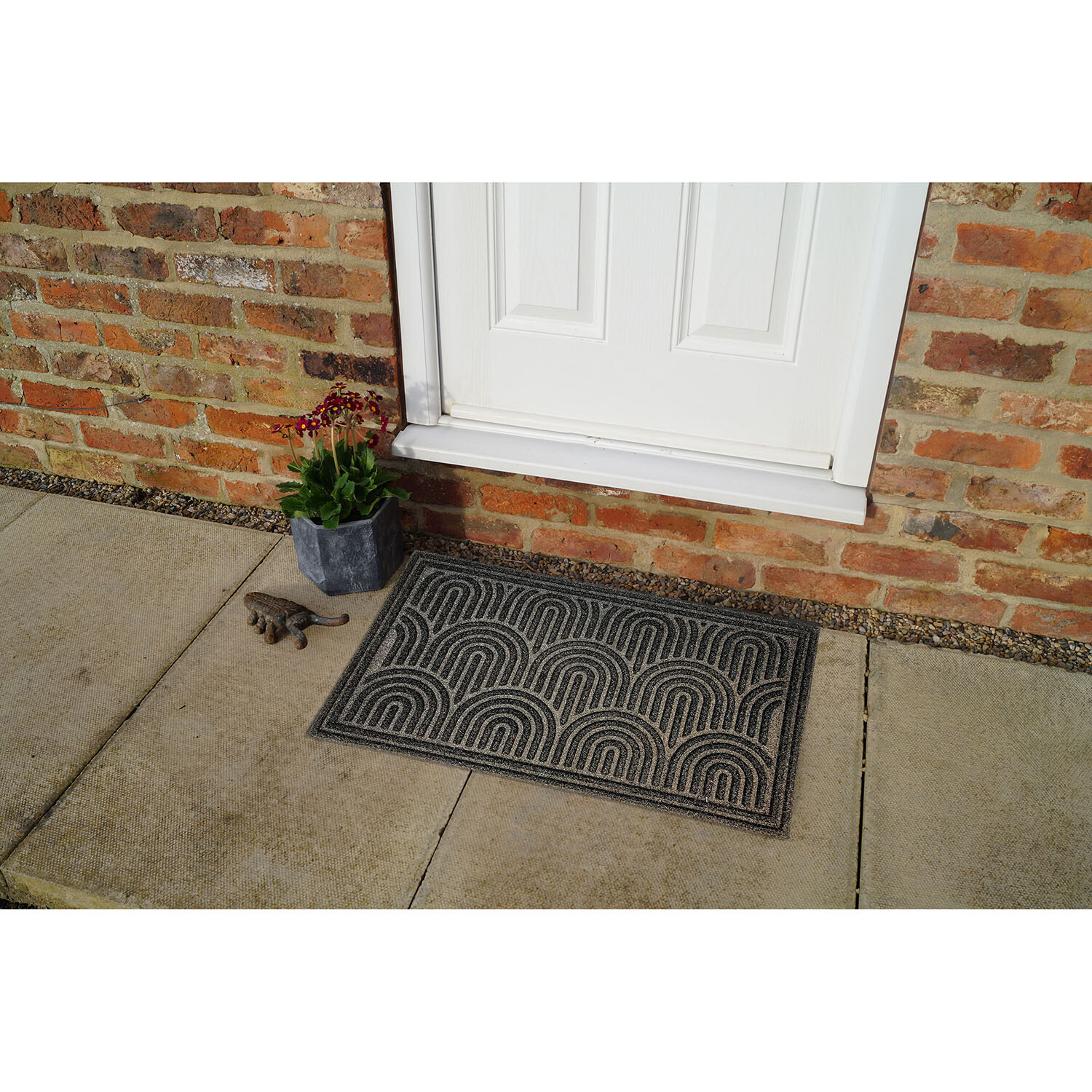 Primeur Scratchy Scrape Doormat - Black Image 4