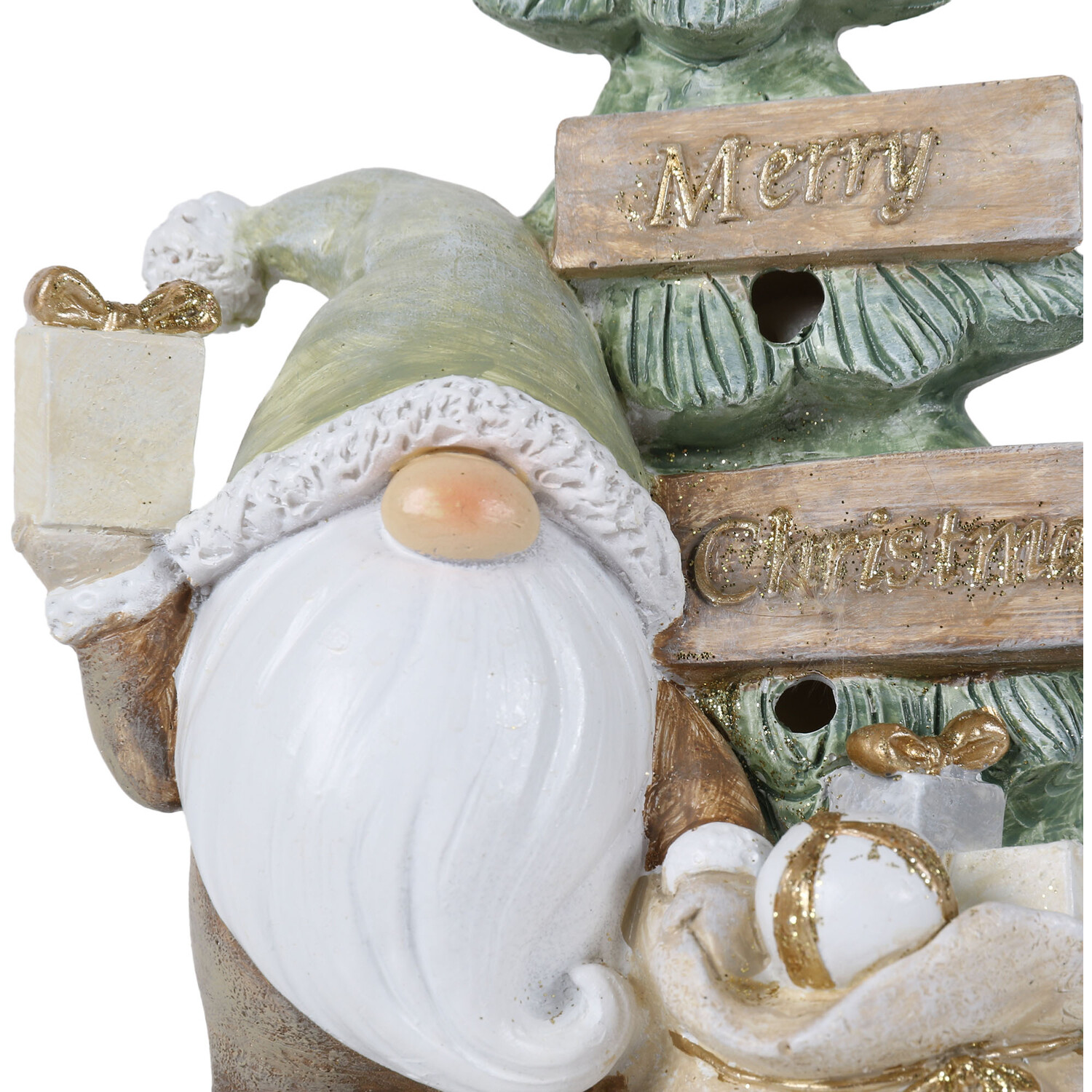 LED Gonk Tree Scene Ornament - Green Image 4