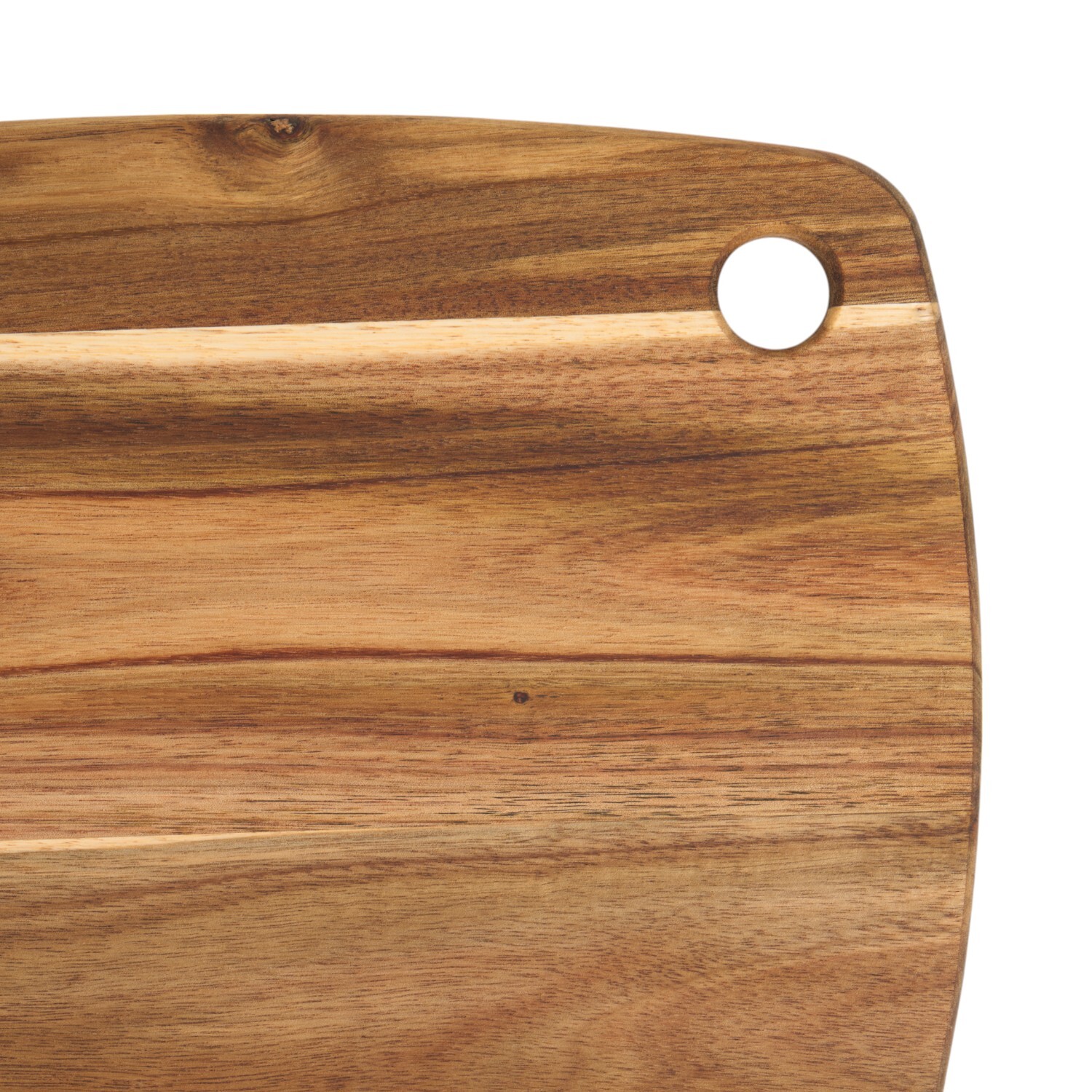 Brown Acacia Wood Chopping Board Natural Small Image 3