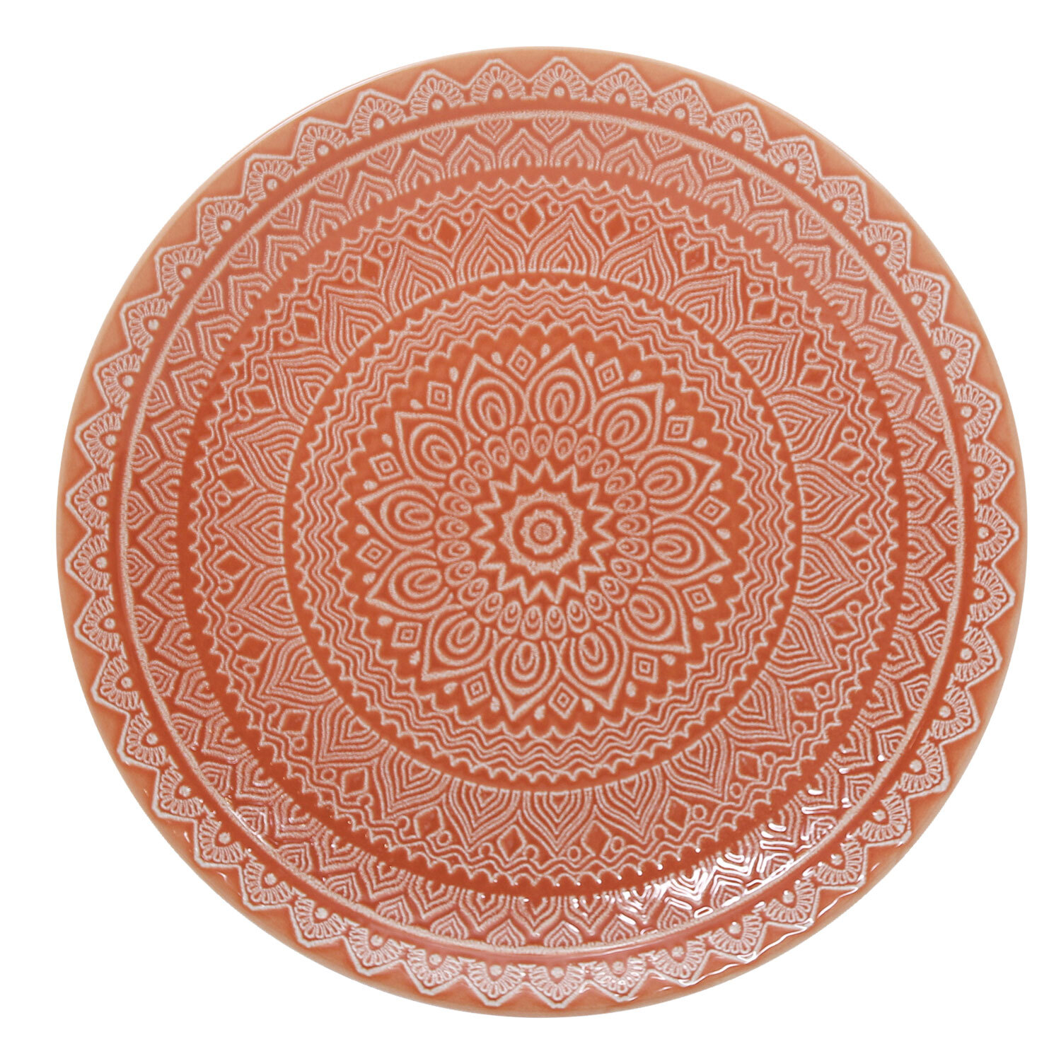 Swirl Terracotta Stoneware Dinner Set of 12 Image 4