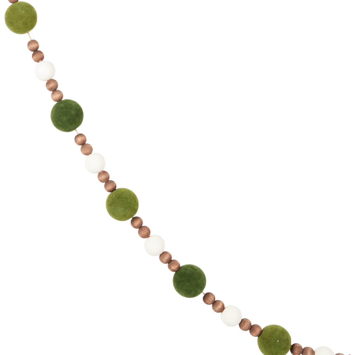 Flocked Garland Green Image 2