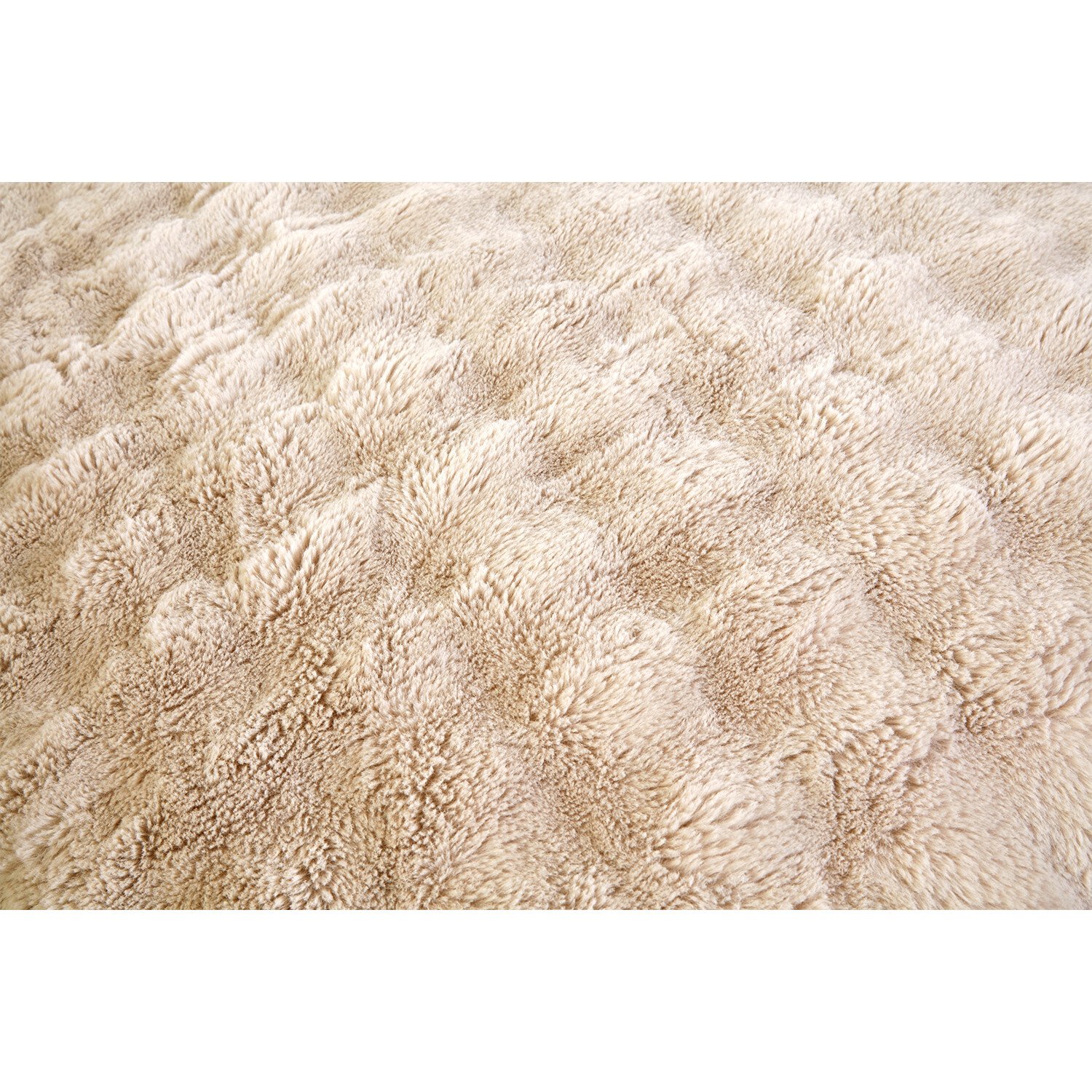 Aurora Faux Fur Duvet Set - Champagne / King Image 4