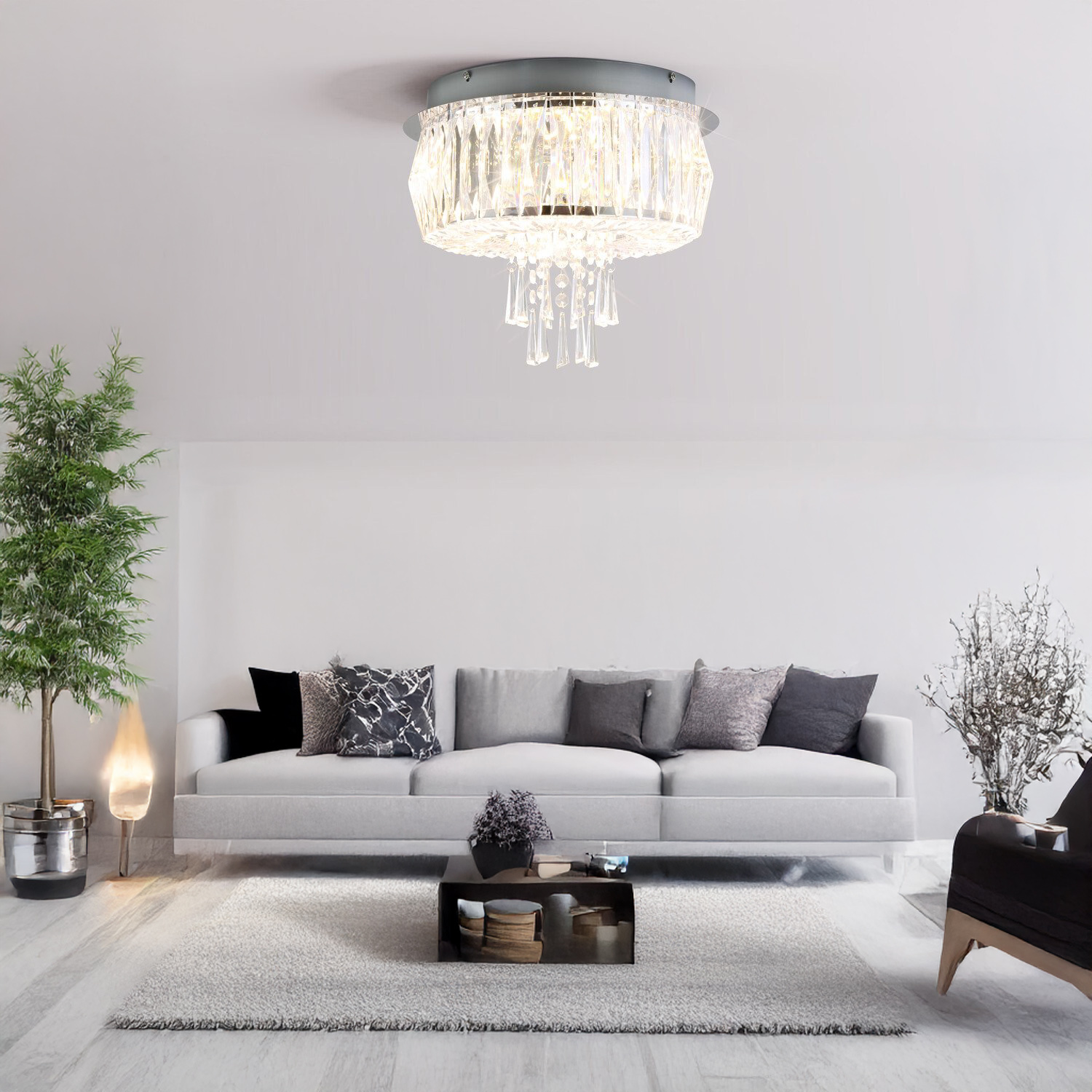 Audrina Flush Ceiling Fitting Image 2