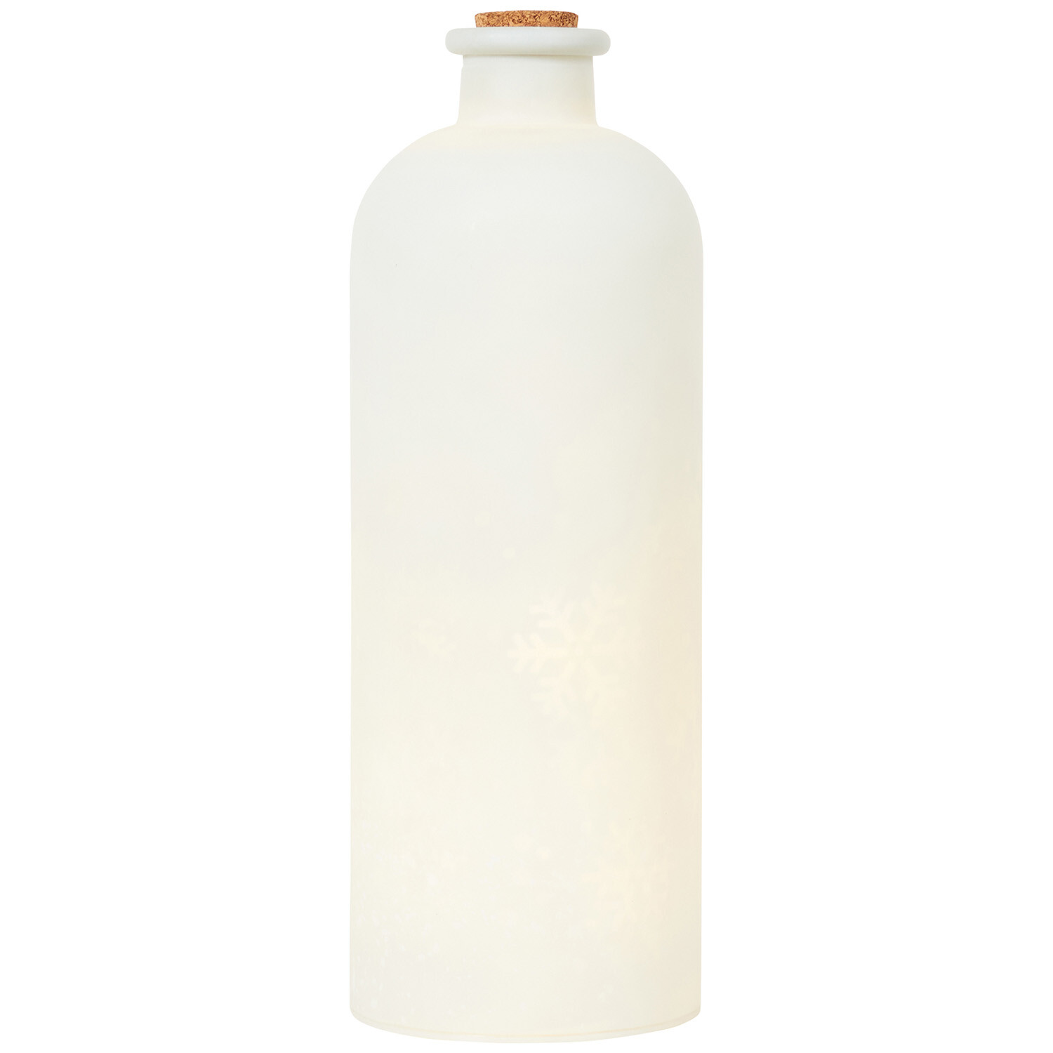 Frosted Snowflake LED Bottle Image 2