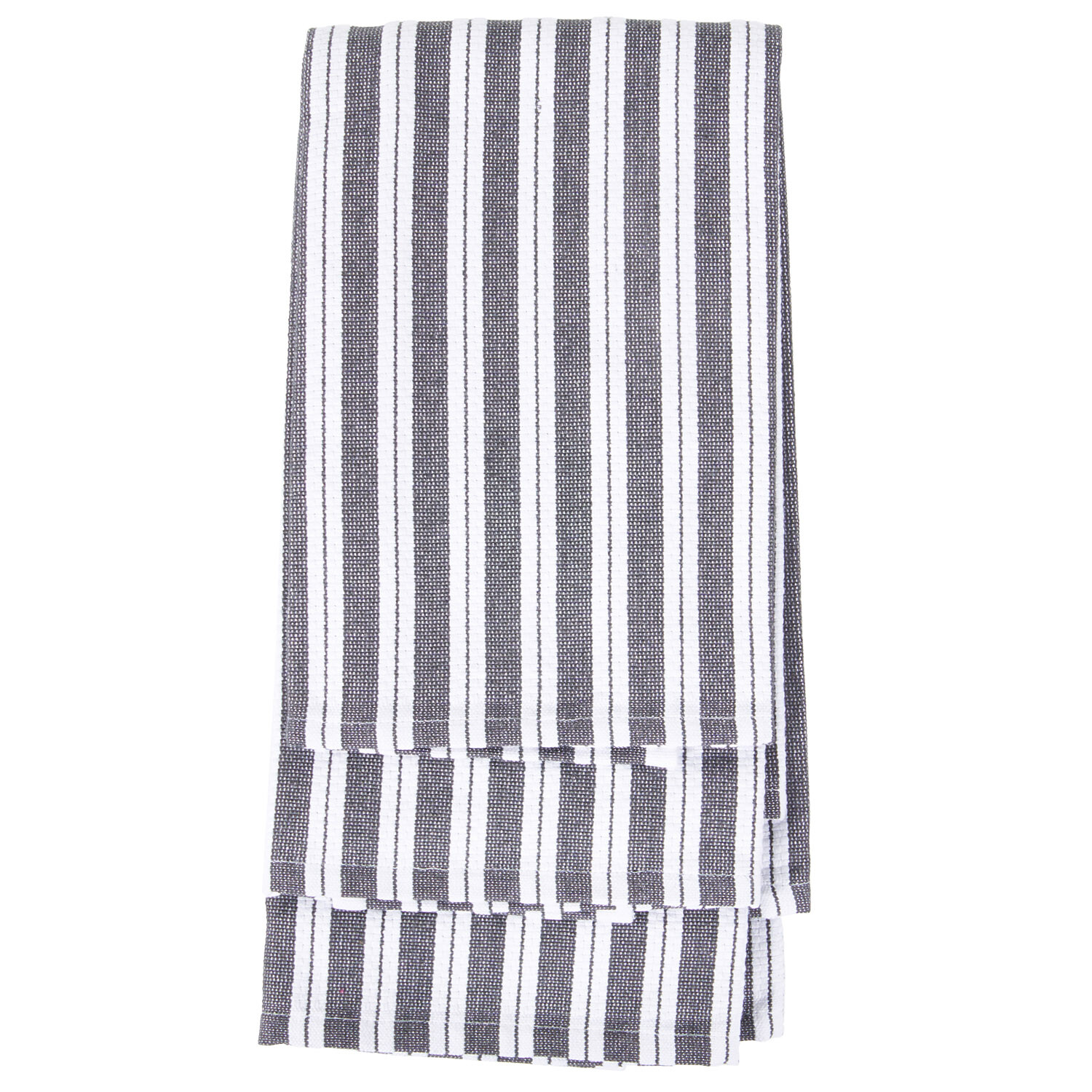Pack of 3 Basket Weave Tea Towels - Grey Image 2
