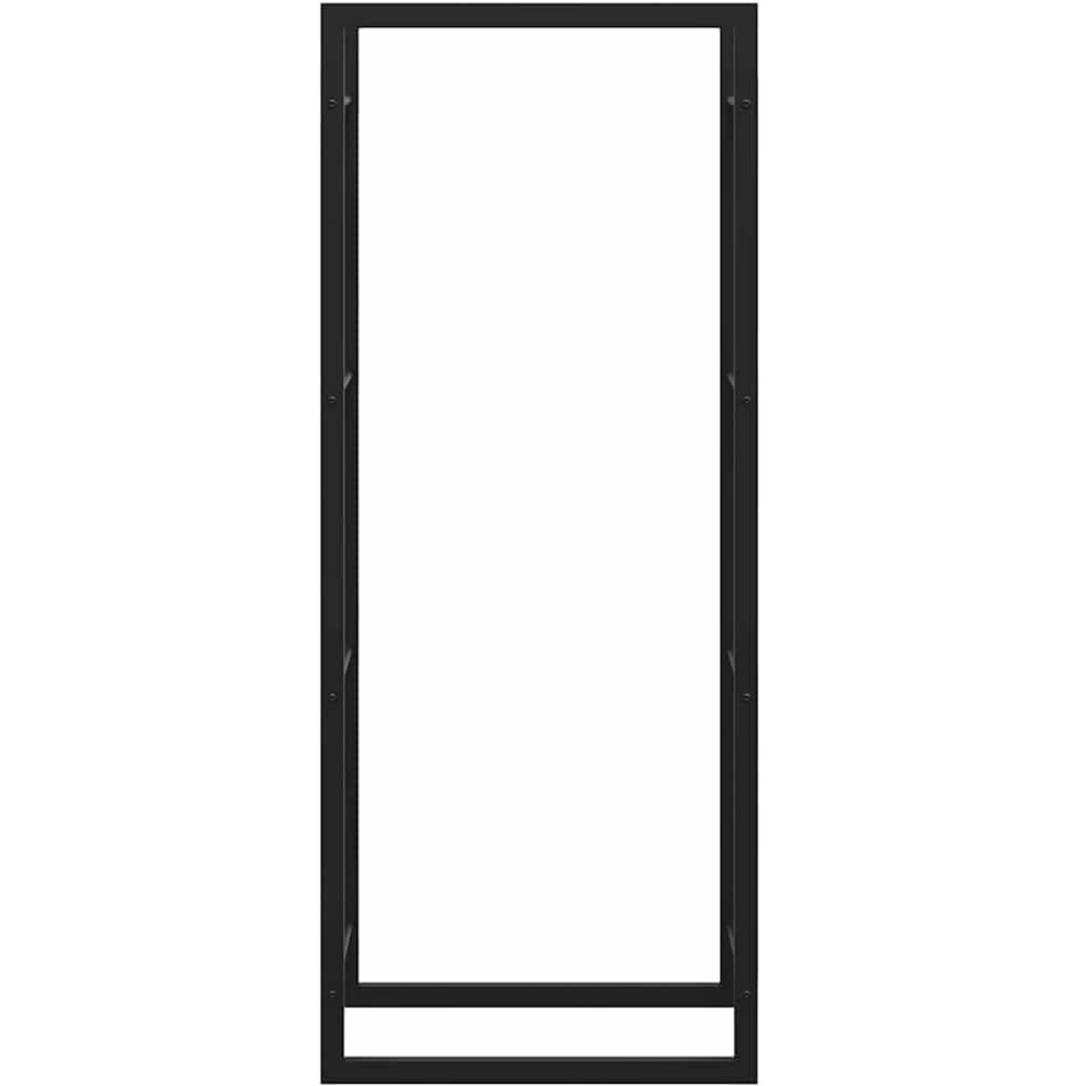 Walplus Matt Black Tall Firewood Rack 132 x 50 x 28cm Image 5