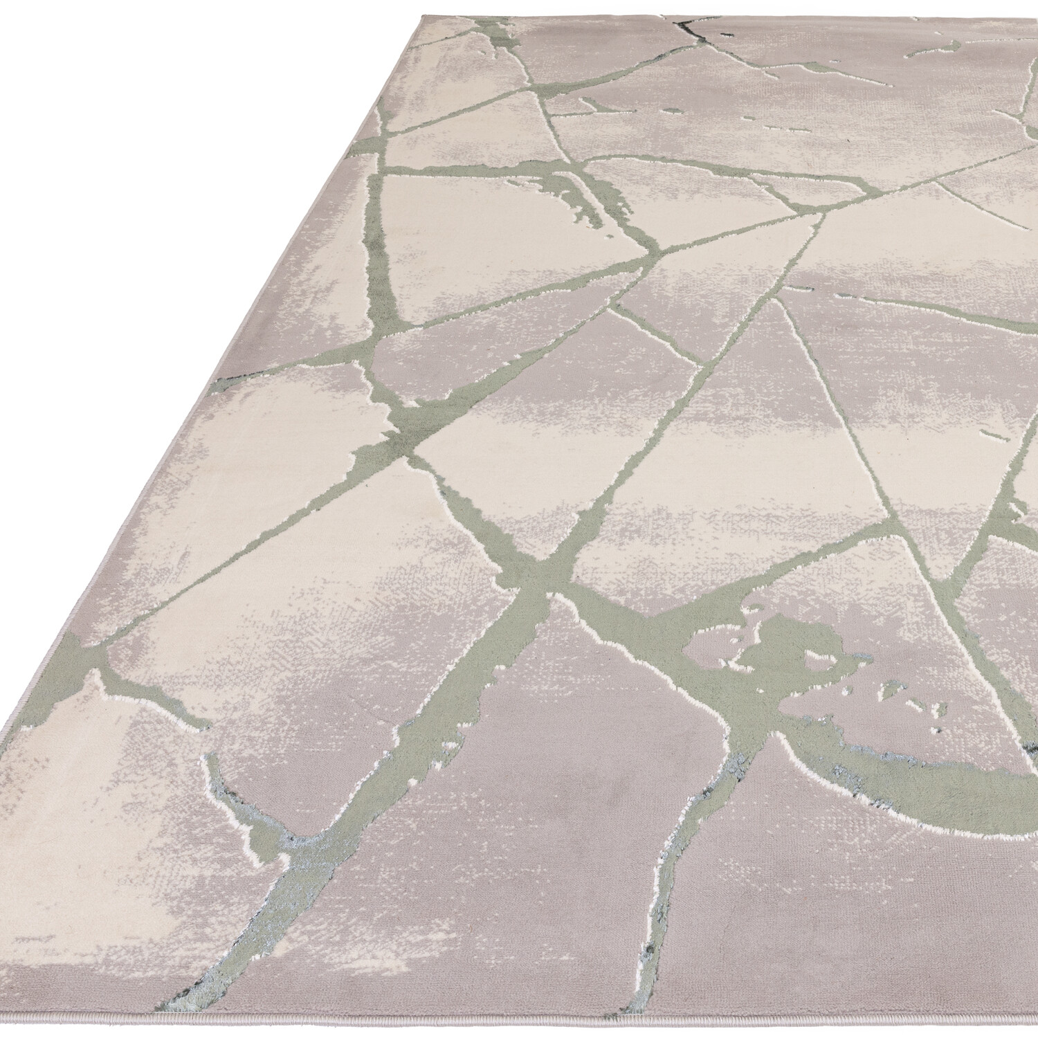 Diamond Green Marble Rug 120cm Image 2