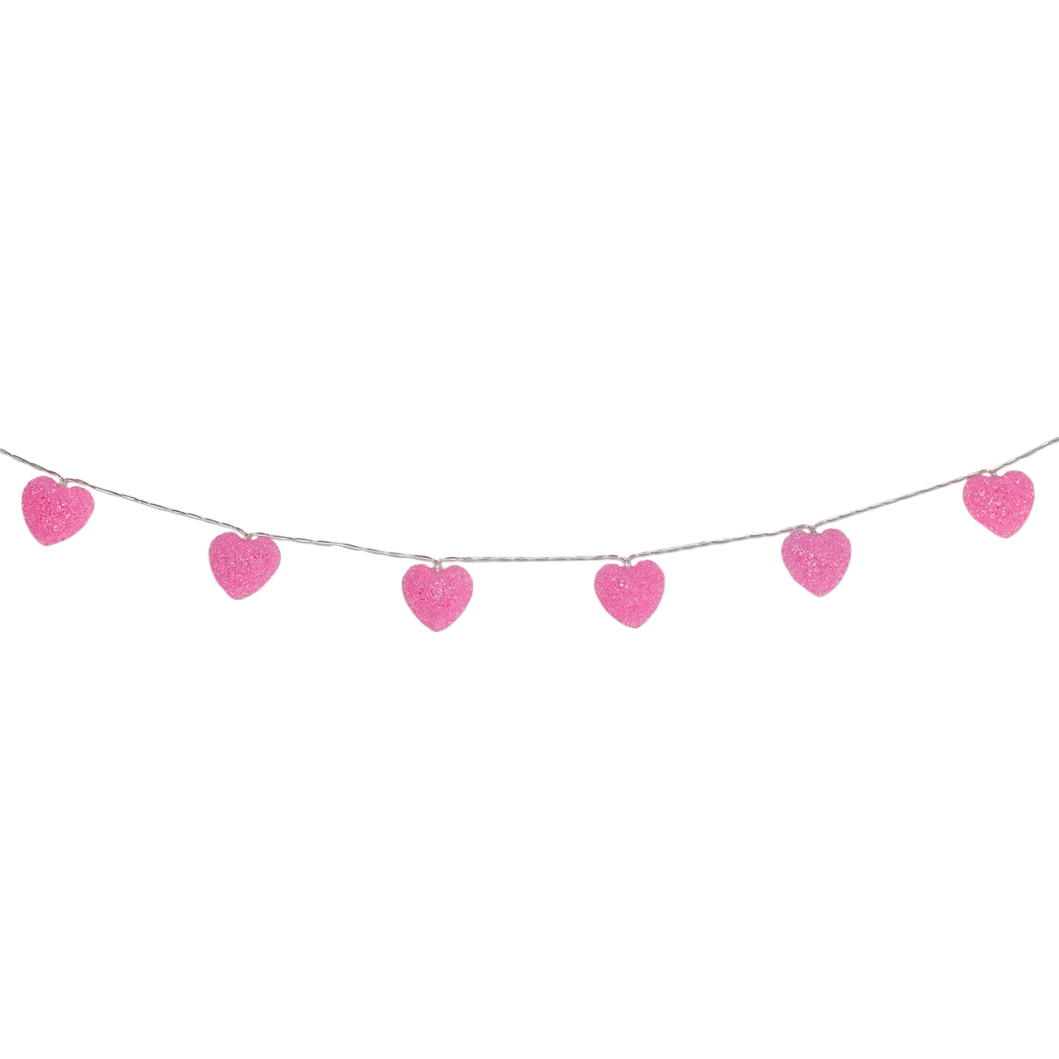 20 LED Ombre Heart String Light - Pink Image 3